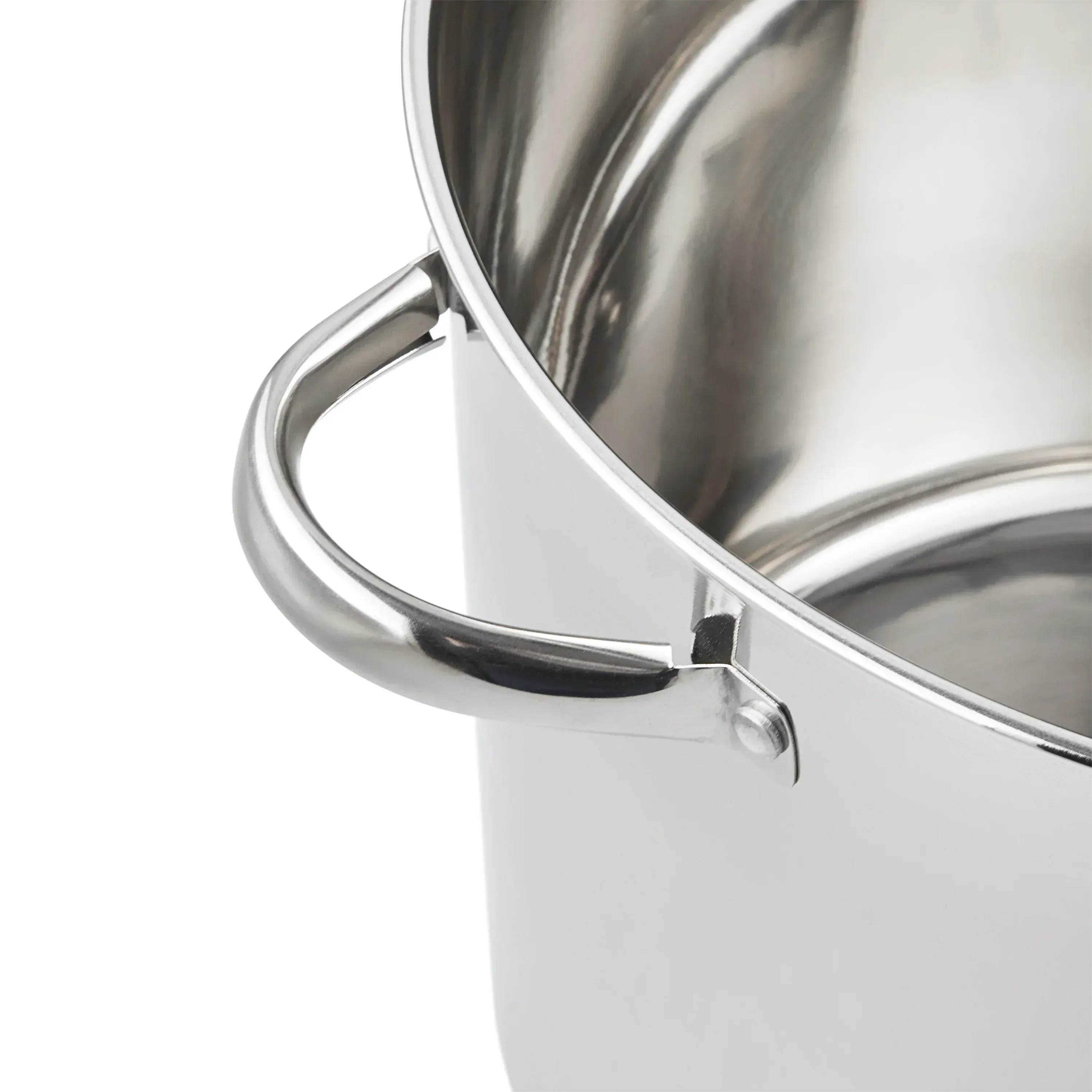 Mainstays Stainless Steel 20-Quart Stock Pot with Glass Lid - Image 4