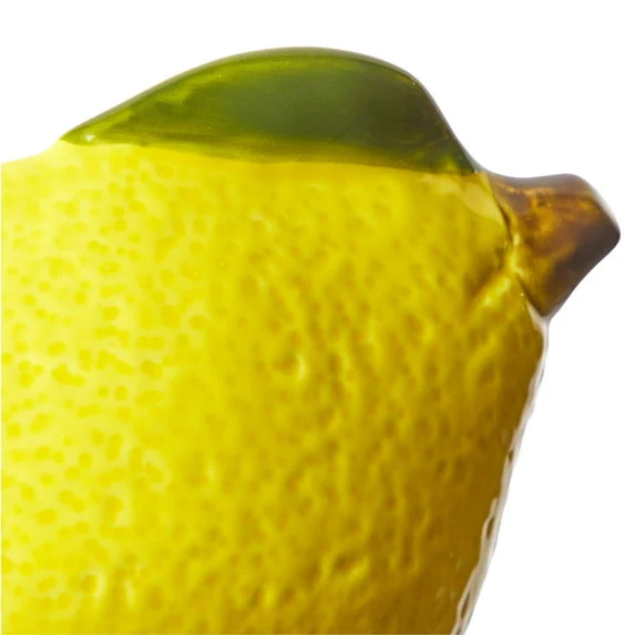 Mainstays Yellow Ceramic Lemon Bowl, 8.07" L x 5.51" W x 2.75" H - Image 6