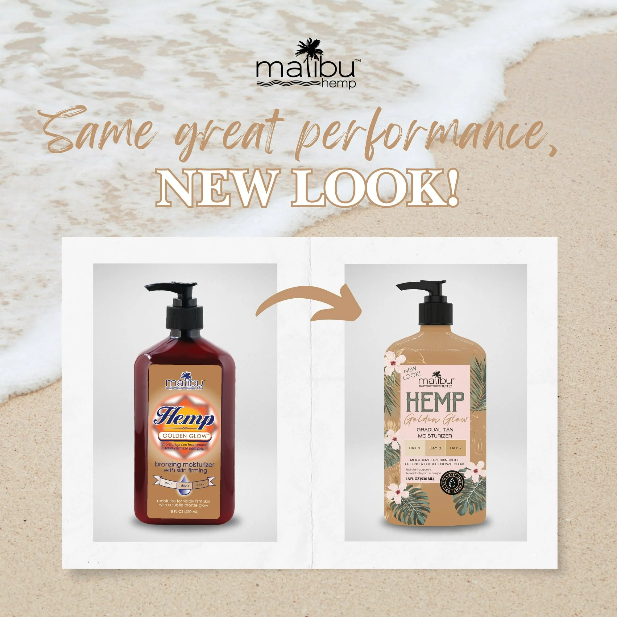 Malibu Hemp Golden Glow Body Moisturizer for Dry Skin - Image 2