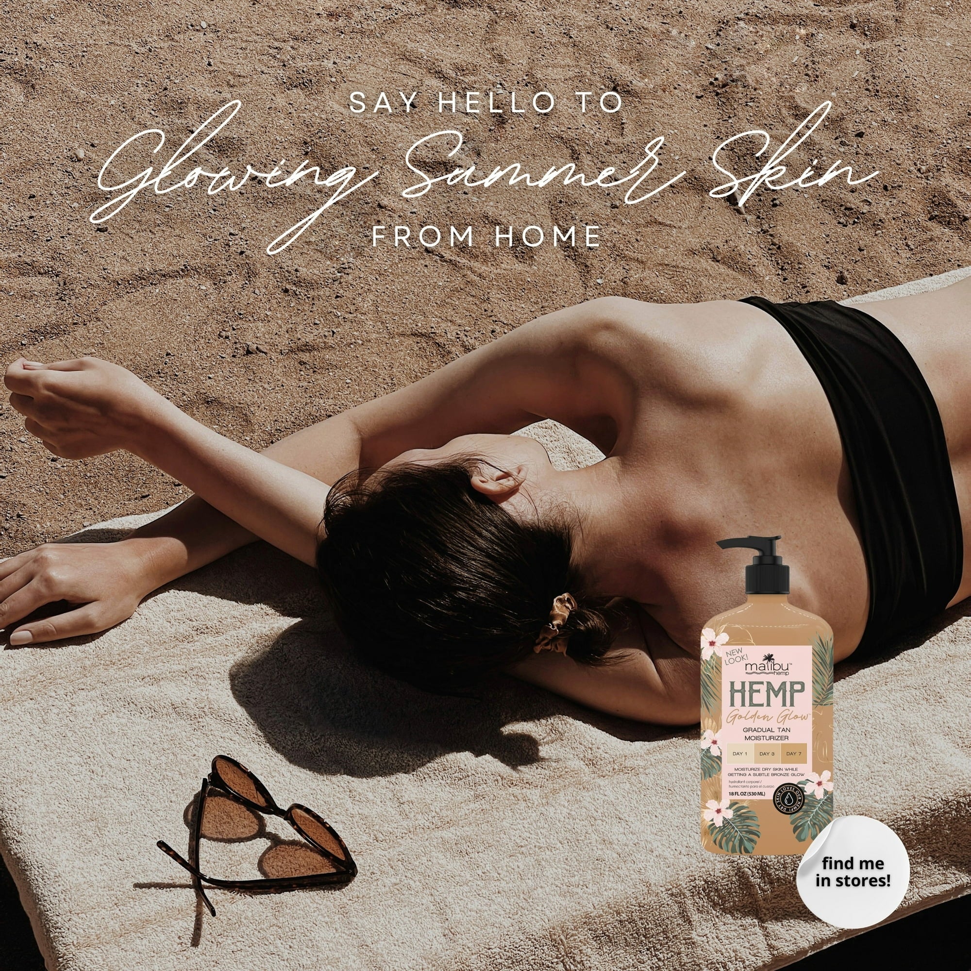 Malibu Hemp Golden Glow Body Moisturizer for Dry Skin - Image 4