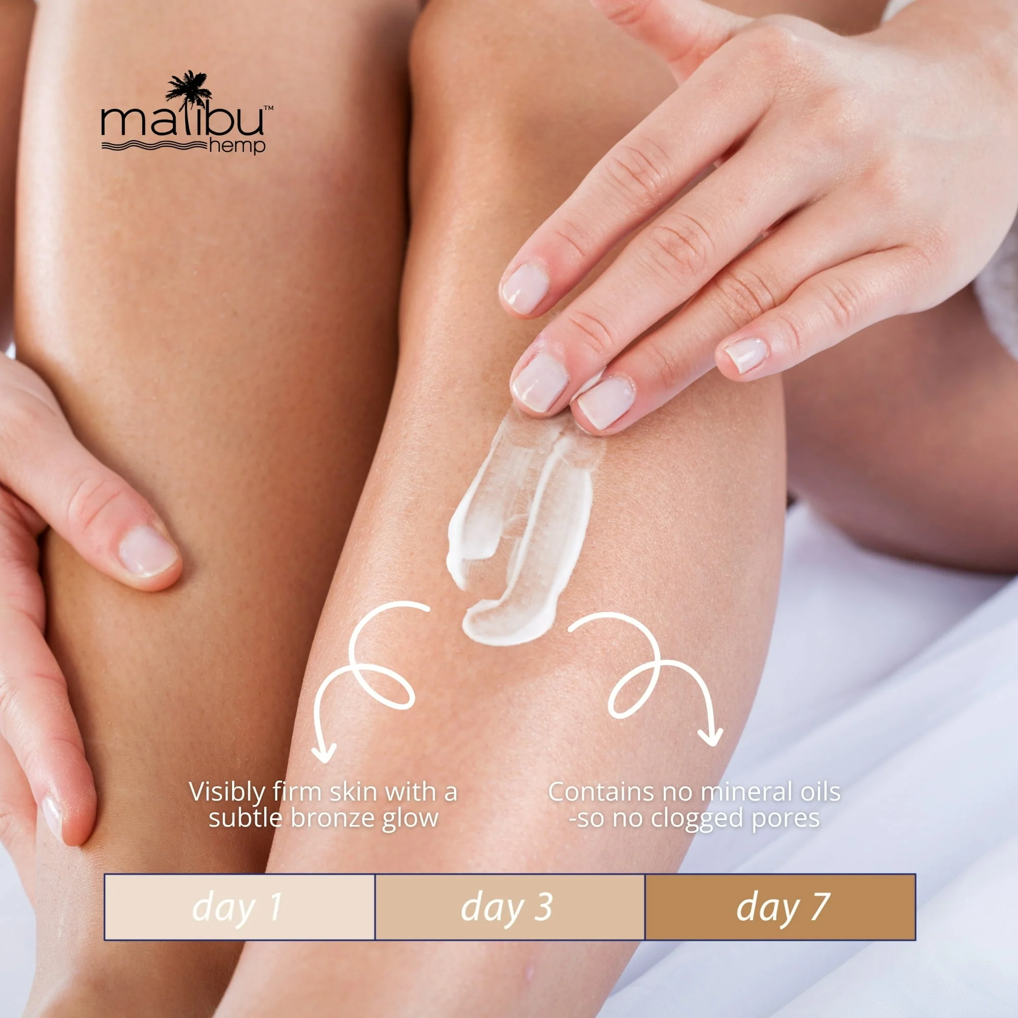 Malibu Hemp Golden Glow Body Moisturizer for Dry Skin - Image 7