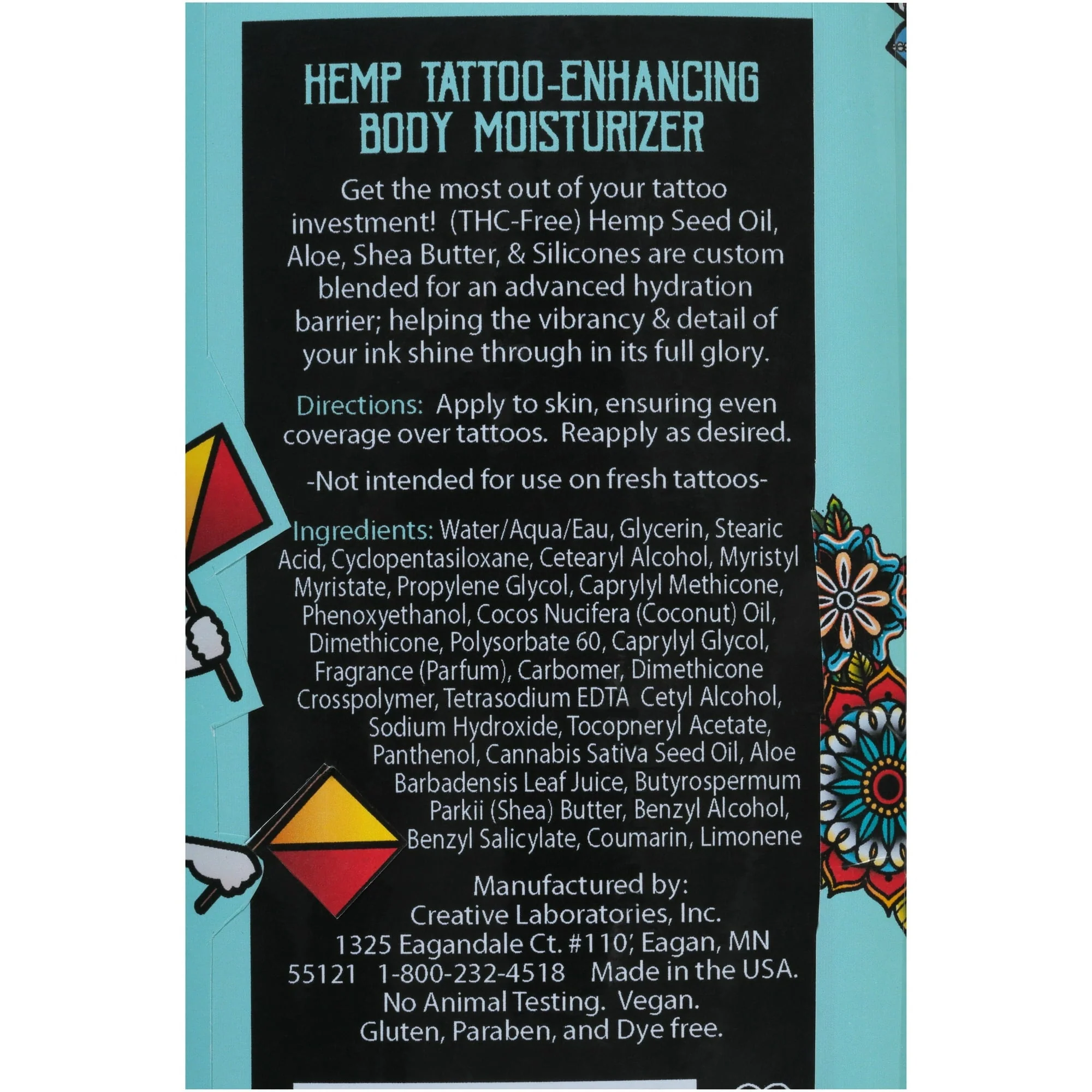 Malibu Hemp Tan Tattoo Enhancing Body Moisturizing Lotion, 18 fl. oz. - Image 3