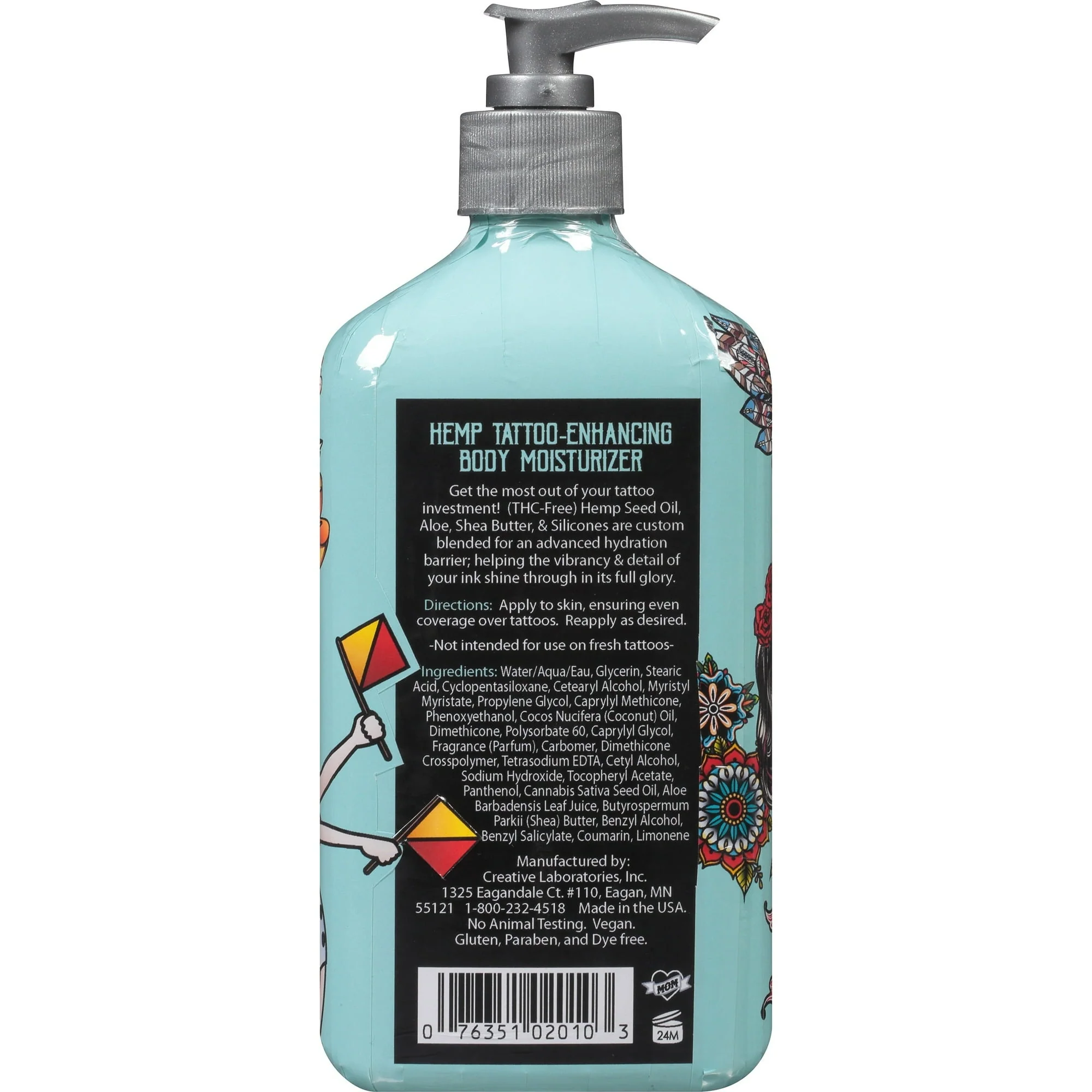 Malibu Hemp Tan Tattoo Enhancing Body Moisturizing Lotion, 18 fl. oz. - Image 7