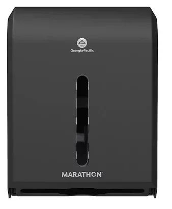 Marathon Combo Folded Paper Towel Dispenser, Smoke - Image 2