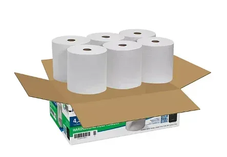 Marathon Hardwound Paper Towel Rolls, White 700 ft./roll, 6 rolls - Image 3