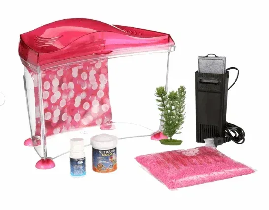 Marina 1.7-Gallon Cool Goldfish Kit, Pink - Image 2
