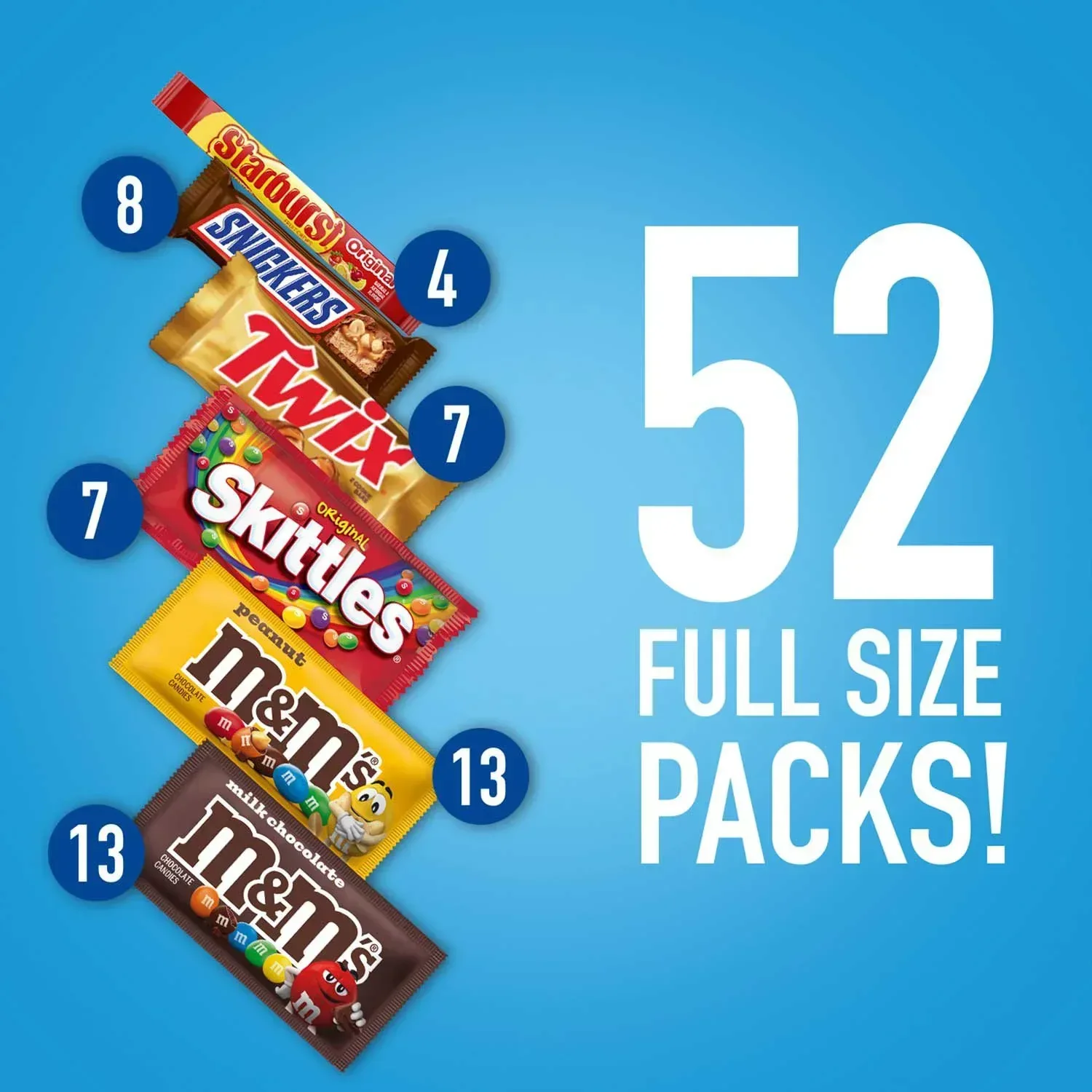 Mars Fundraiser Variety Pack Candy Bars, Full Size, 52 pk. - Image 4