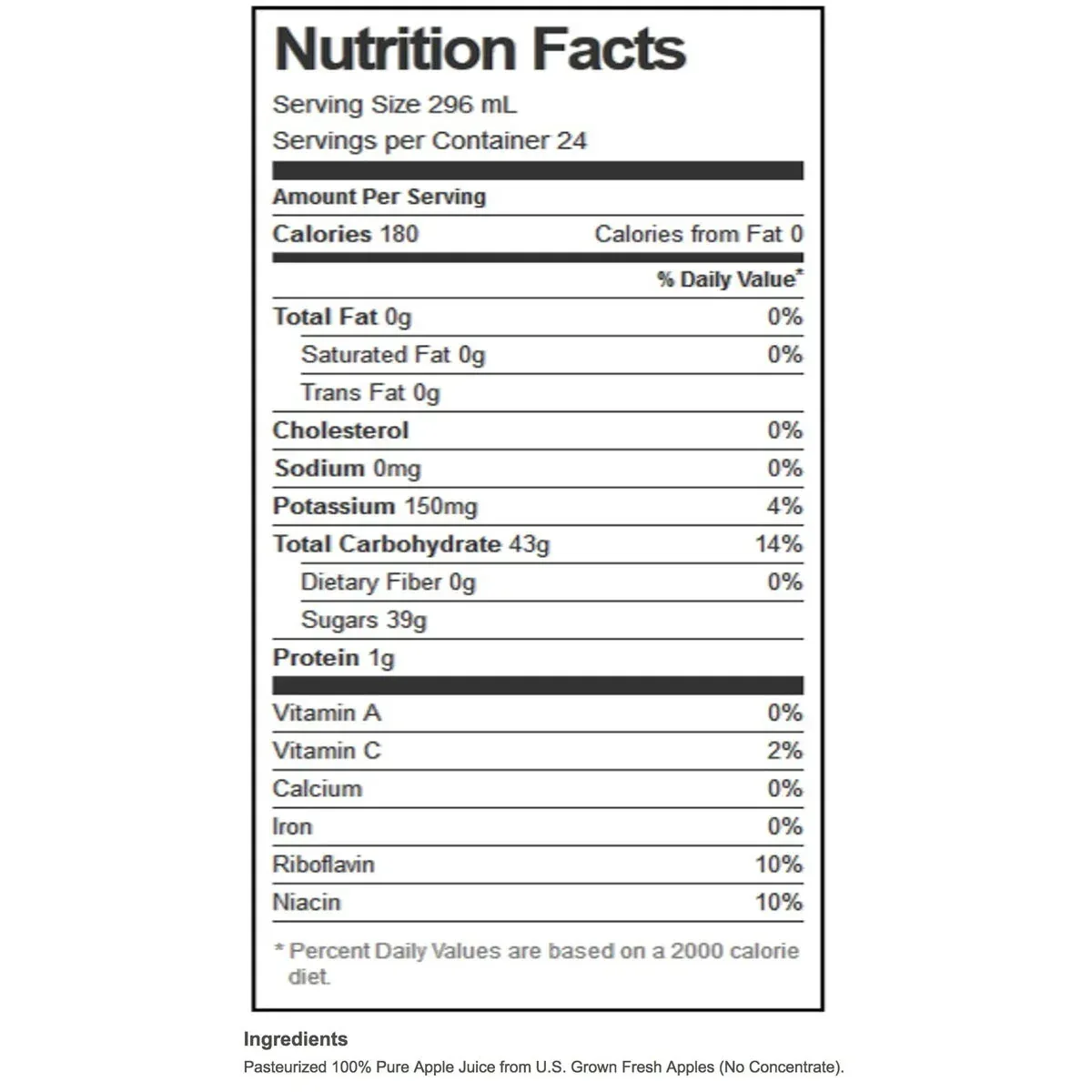 Martinelli's, Gold Medal 100% Pure Apple Juice, 10 fl oz, 24-Count - Image 2
