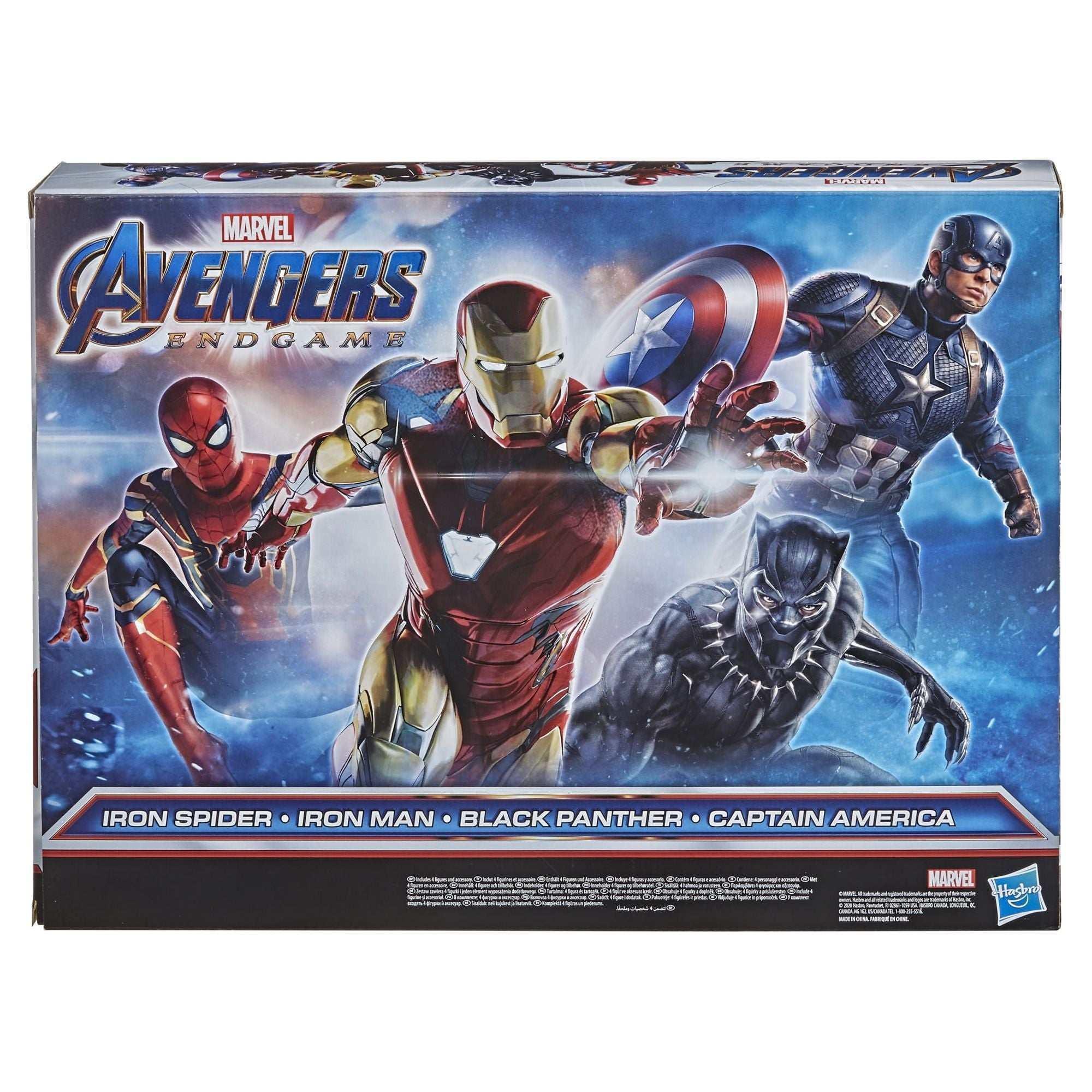 Marvel Avengers: Titan Hero Series Captain America, Iron Spider, Black Panther, and Iron Man Kids Toy Action Figure for Boys and Girls (12") - Image 2