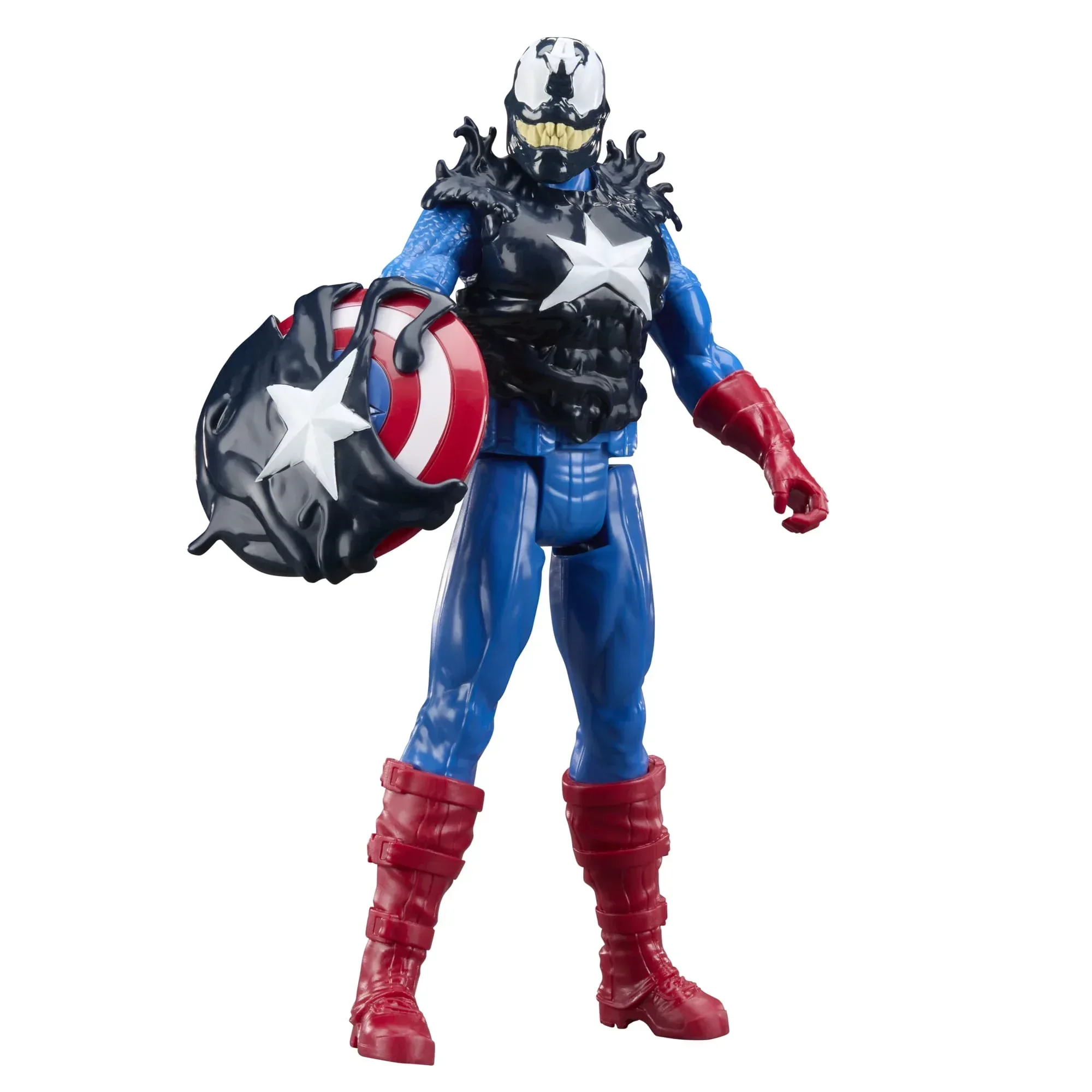 Marvel Avengers VenomVersus Titan Hero Series Venomized Captain America & Venomized Hulk Action Figures - Image 7