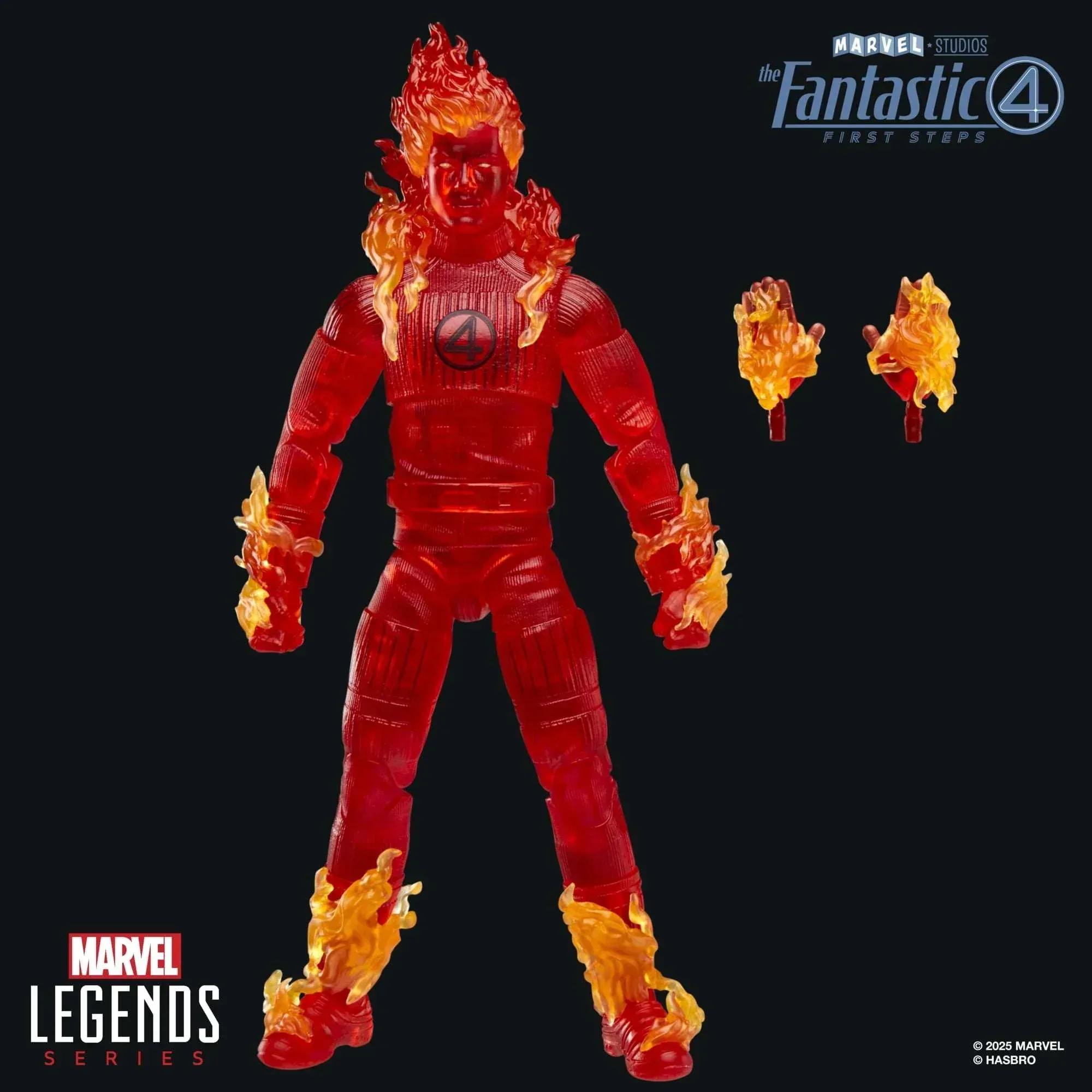Marvel Legends Series Human Torch, The Fantastic Four: First Steps 6" Action Figure - Image 3
