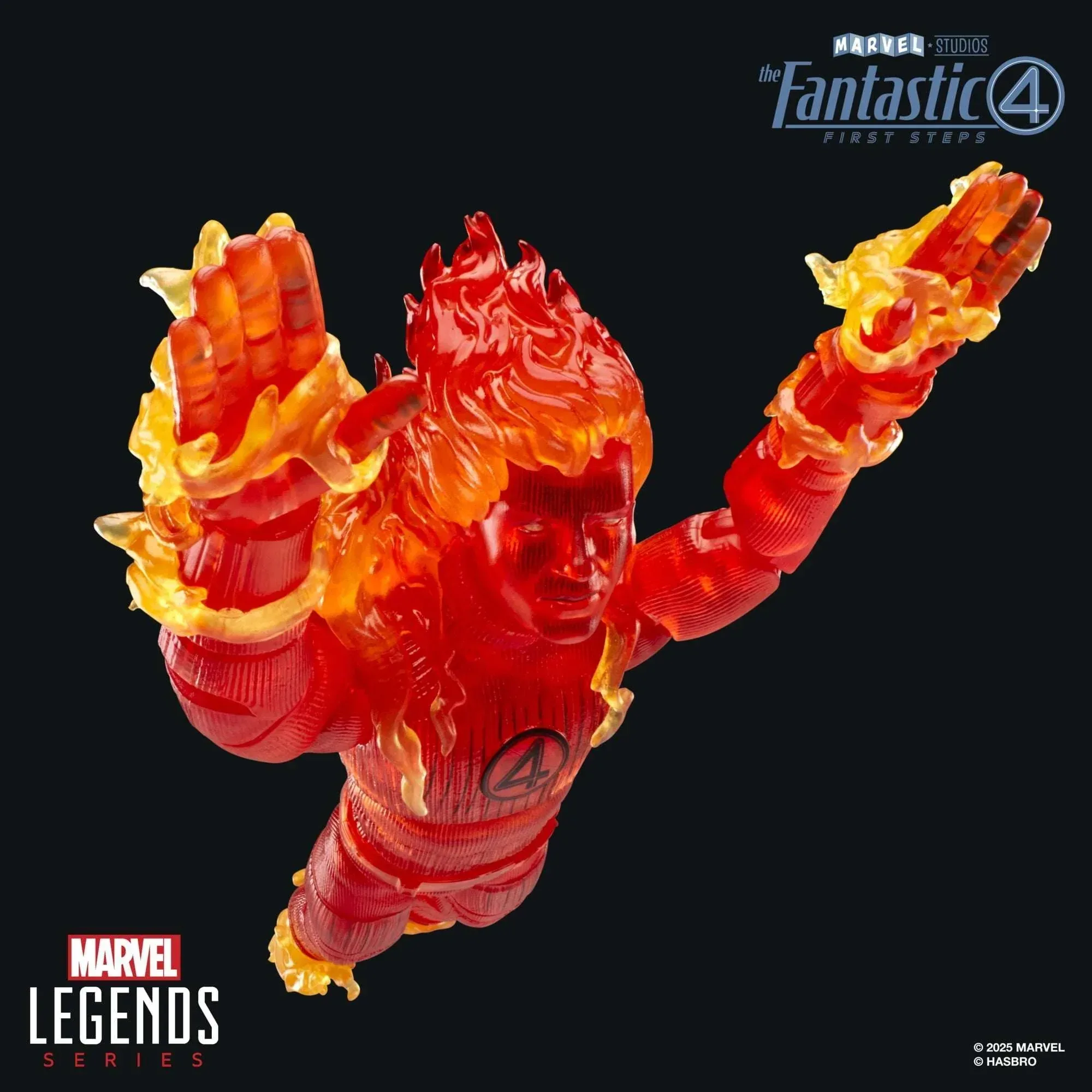 Marvel Legends Series Human Torch, The Fantastic Four: First Steps 6" Action Figure - Image 4
