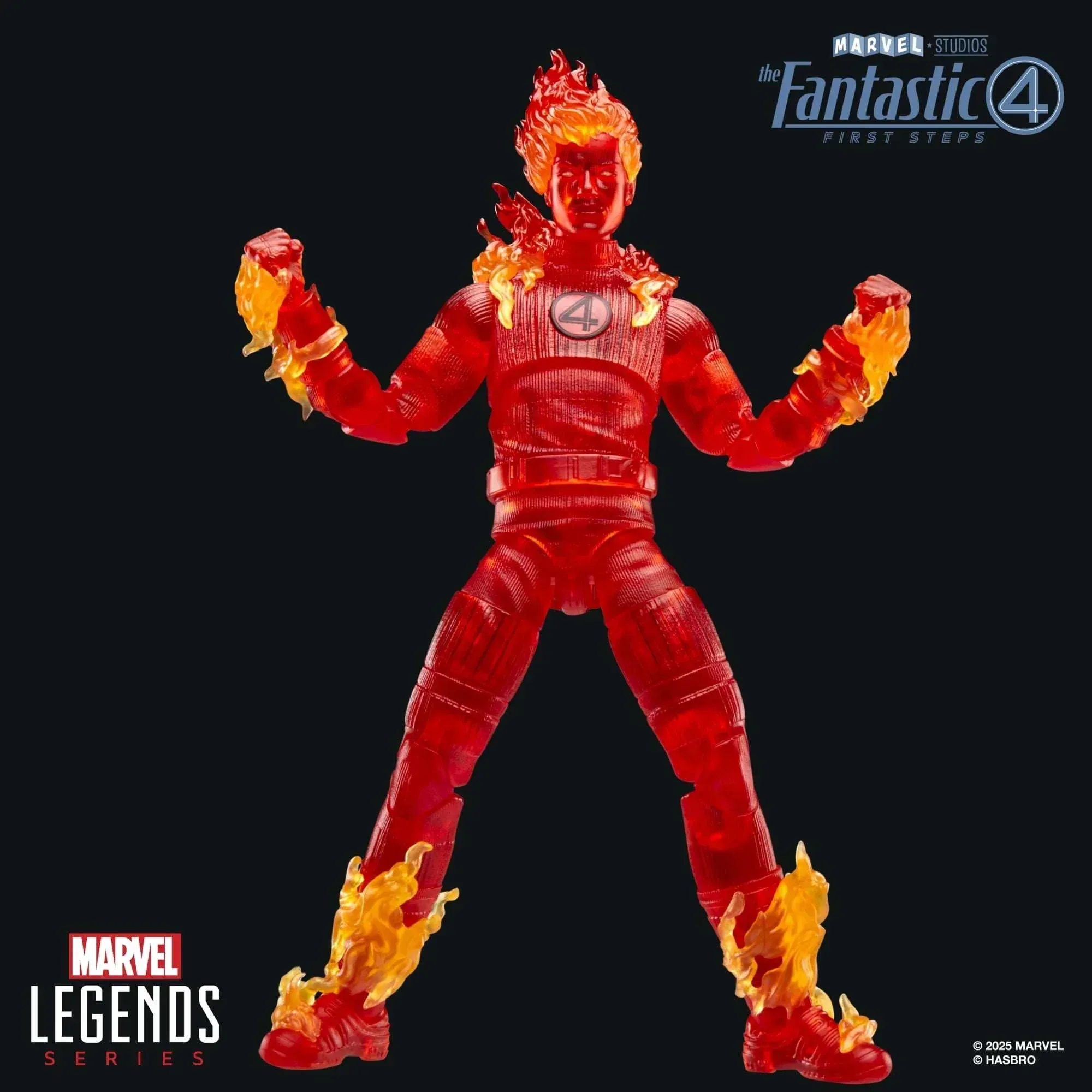 Marvel Legends Series Human Torch, The Fantastic Four: First Steps 6" Action Figure - Image 5