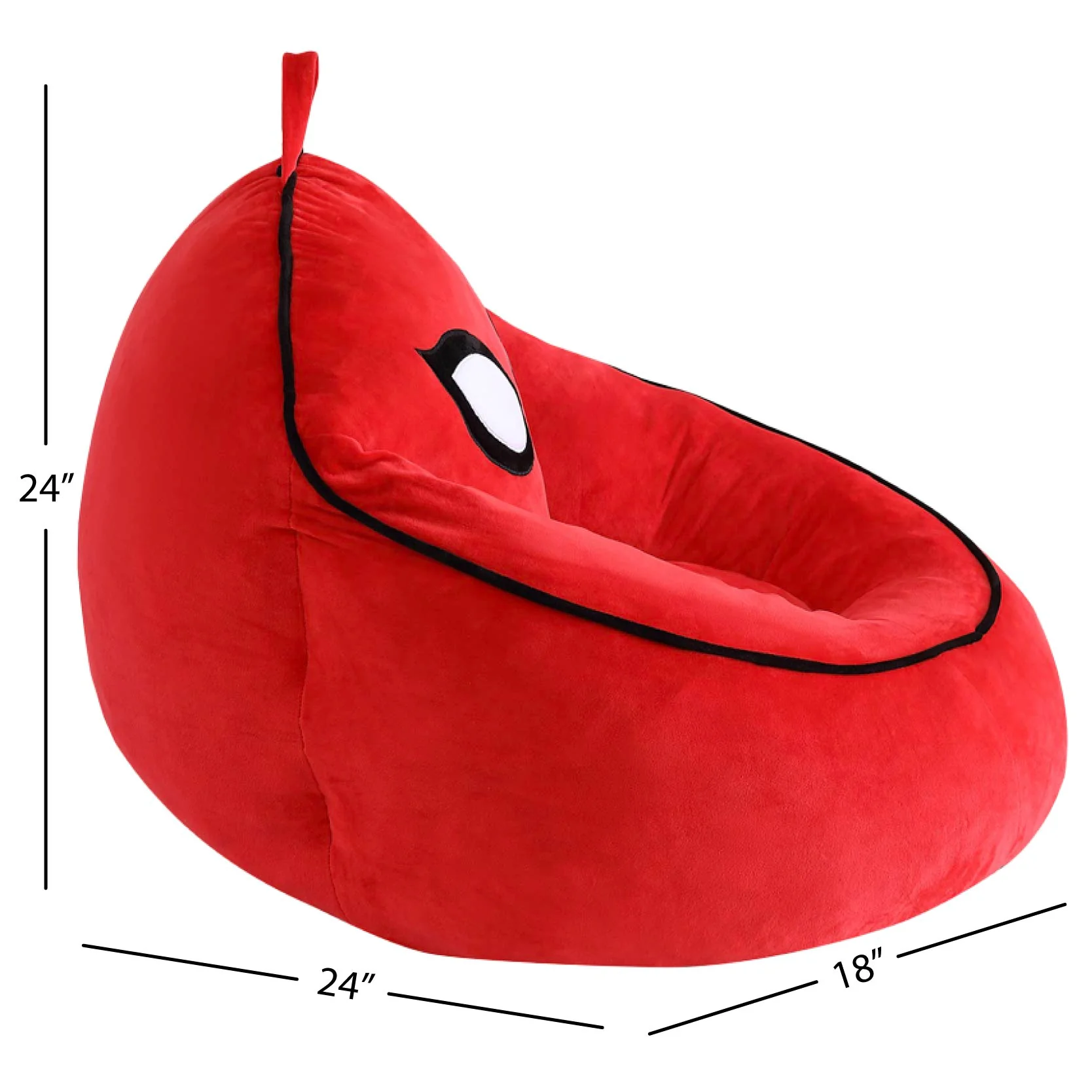 Marvel Spiderman Compressed Foam Bean Bag Chair for Kids, Red - Image 5