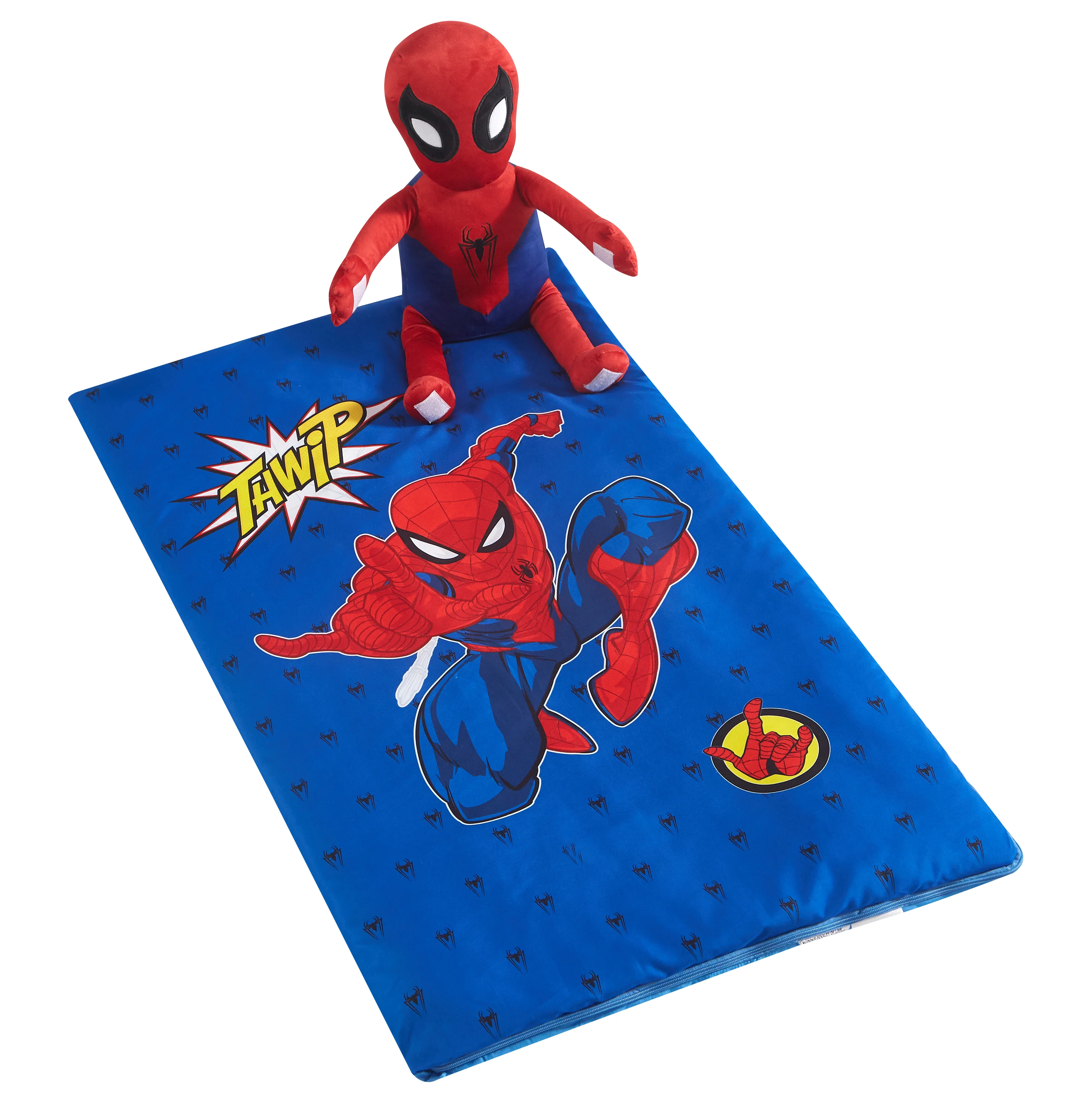 Marvel Spiderman Huggable Slumber Bag Set, 26" x 46", Polyester
