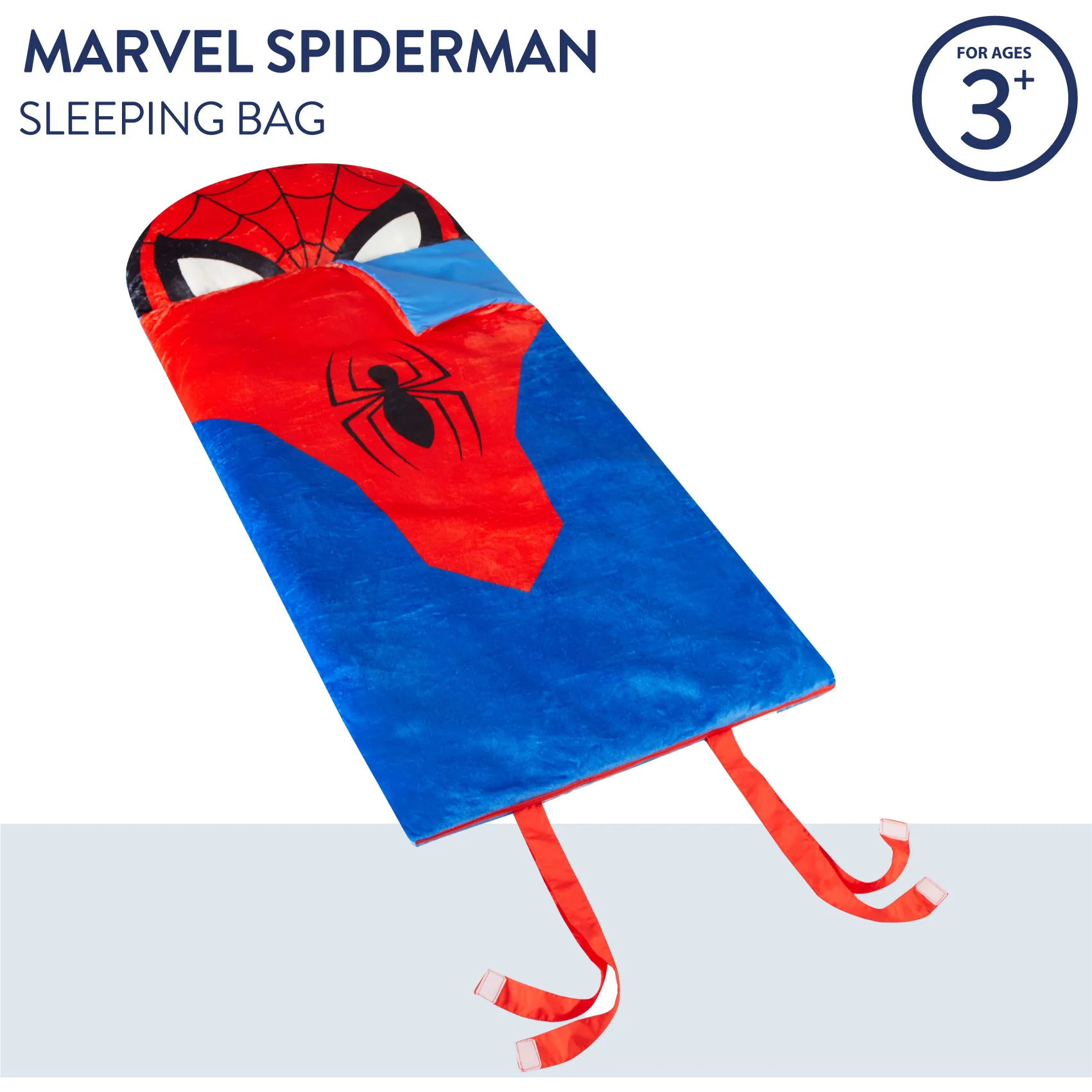 Marvel Spiderman, Kids Faux Fur Figural Slumber Bag - Image 2