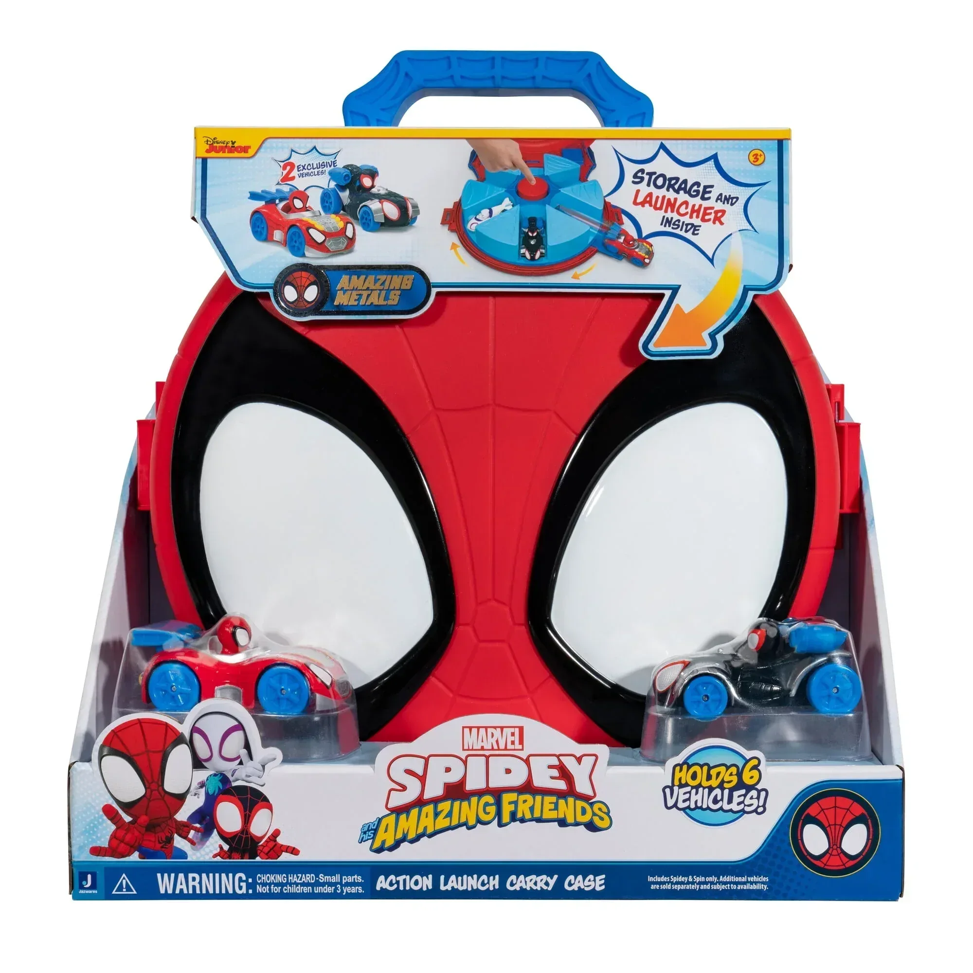 MARVEL Spidey and His Amazing Friends Action Launch Vehicle Carry Case Toddler Toy - Image 5