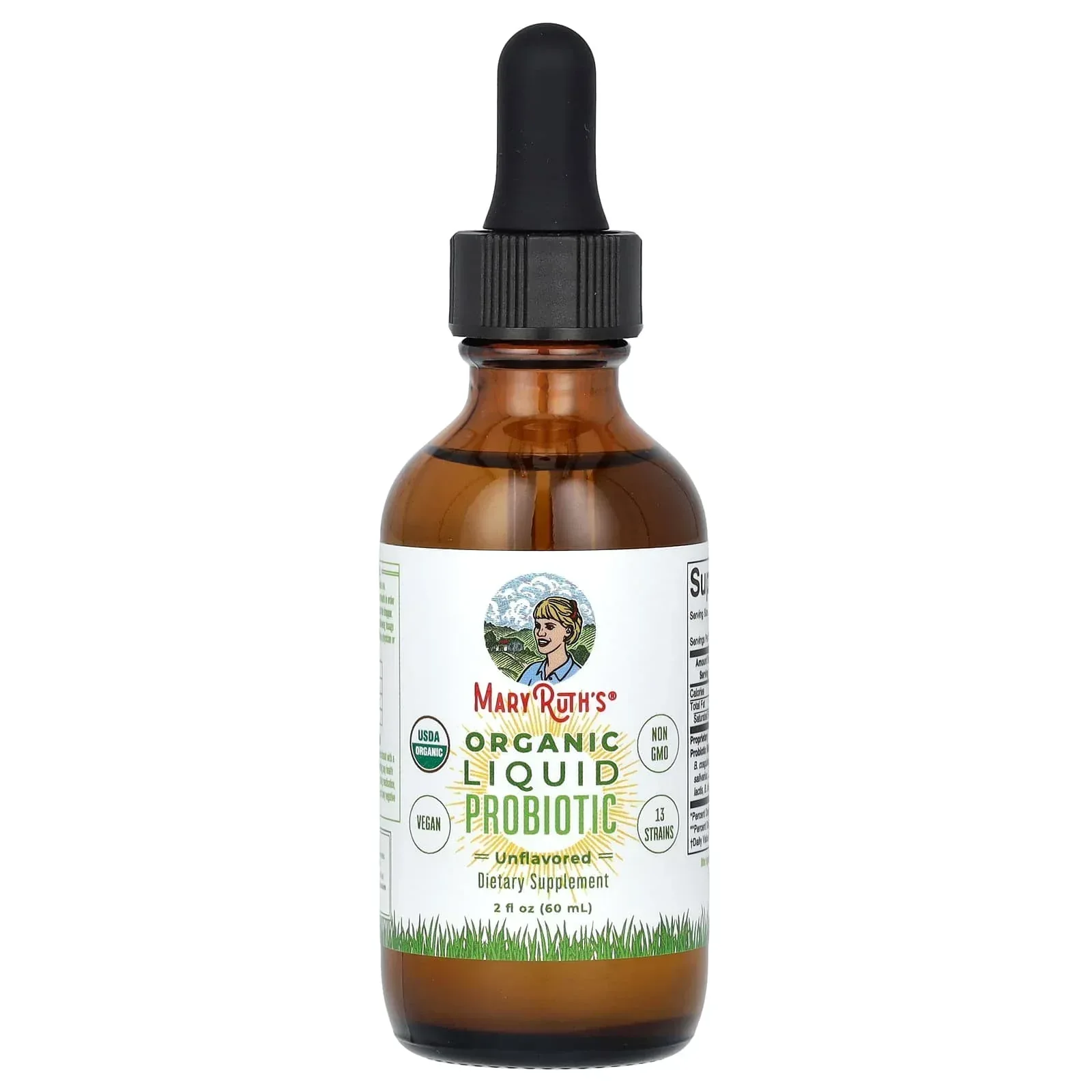 MaryRuth's, Organic Liquid Probiotic, Unflavored, 2 fl oz (60 ml) - Image 2