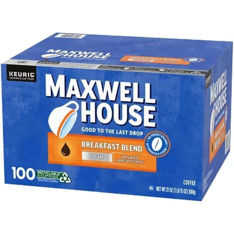 Maxwell House Breakfast Blend Light Roast K Cup Coffee Pods (100 Pk.) - Image 10