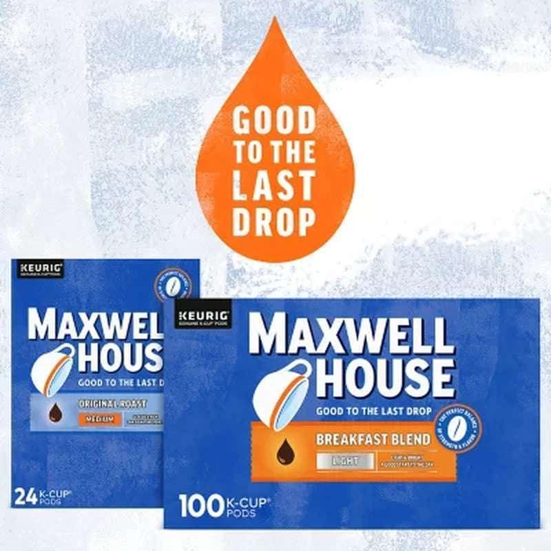 Maxwell House Breakfast Blend Light Roast K Cup Coffee Pods (100 Pk.) - Image 7