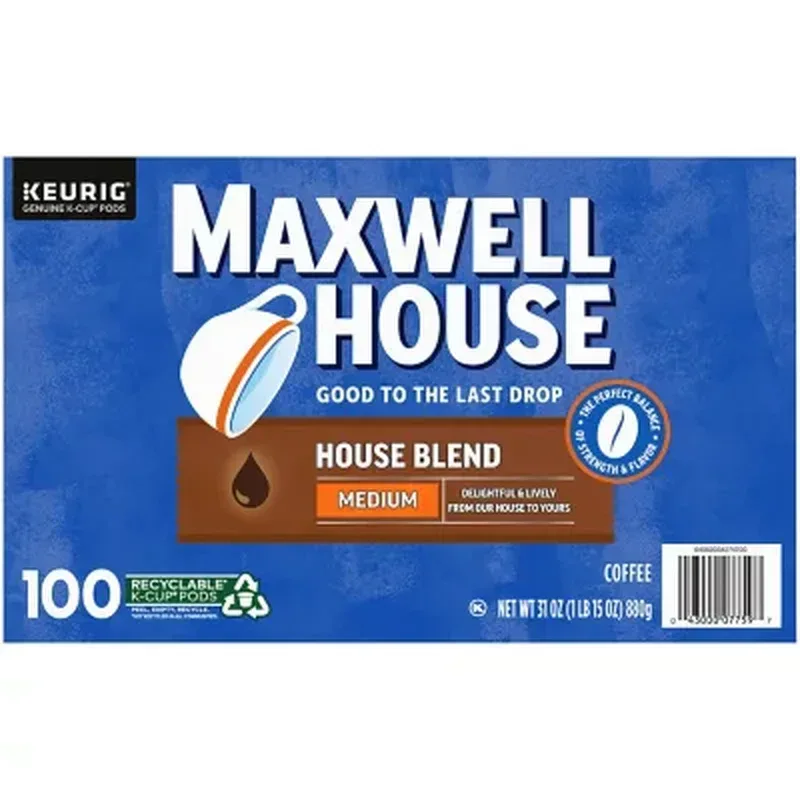 Maxwell House Medium Roast K-Cup Coffee Pods, House Blend (100 Ct.) - Image 11
