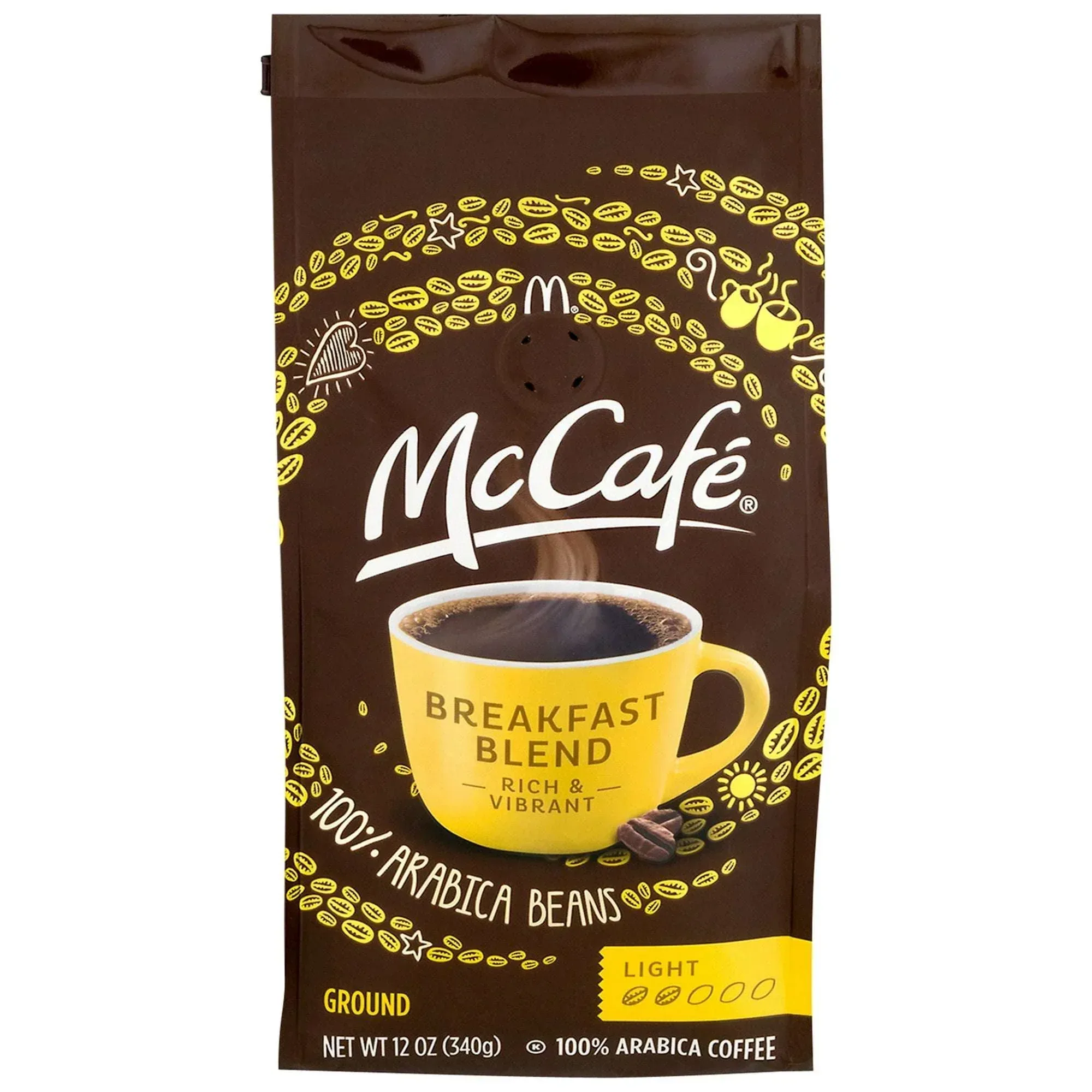 McCafe Breakfast Blend, Medium Roast, Ground Coffee, 12 oz