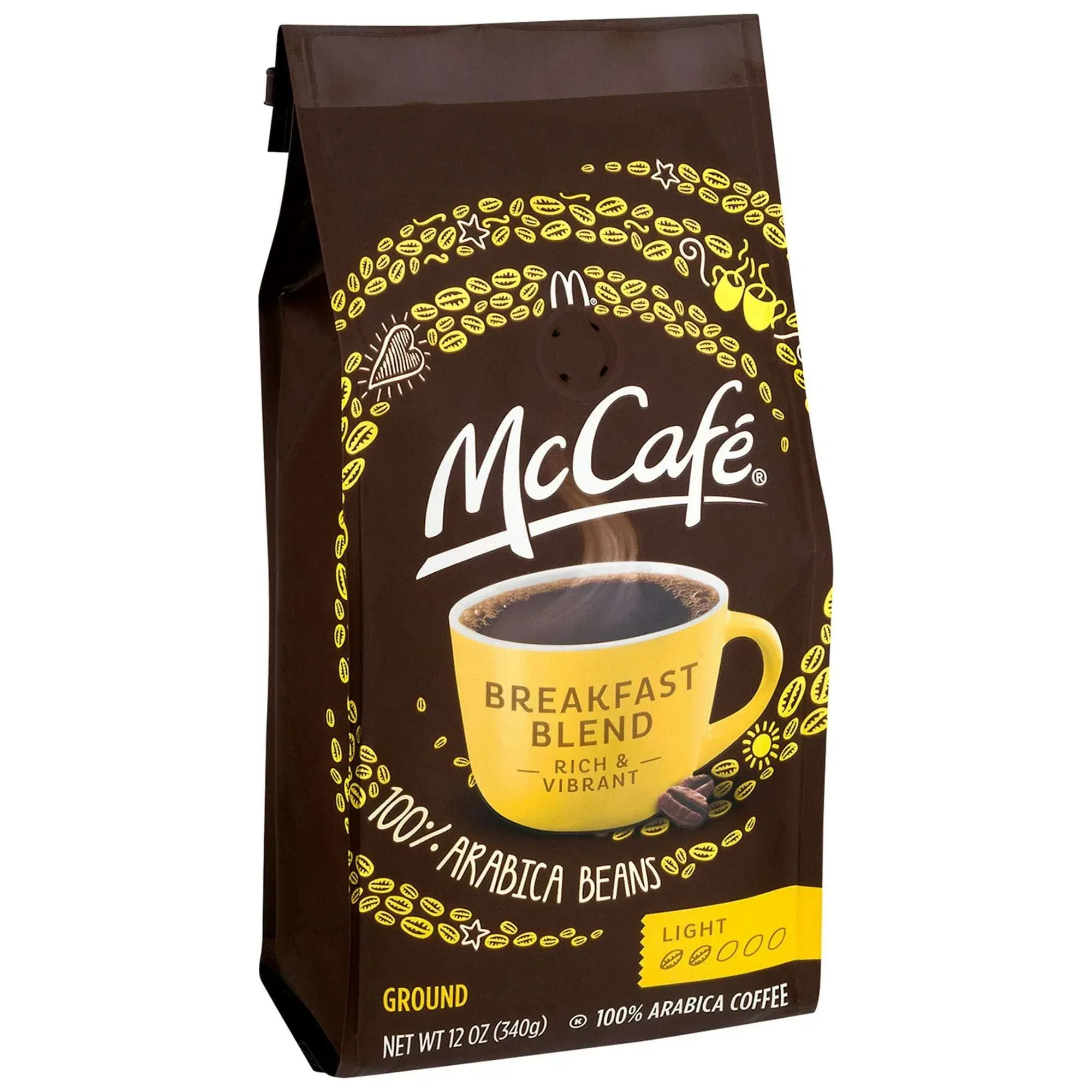 McCafe Breakfast Blend, Medium Roast, Ground Coffee, 12 oz - Image 2
