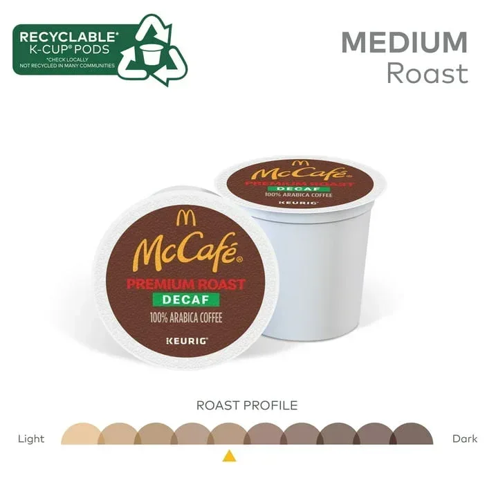 McCafe, Decaf Premium Medium Roast K-Cup Coffee Pods, 24 Count - Image 9