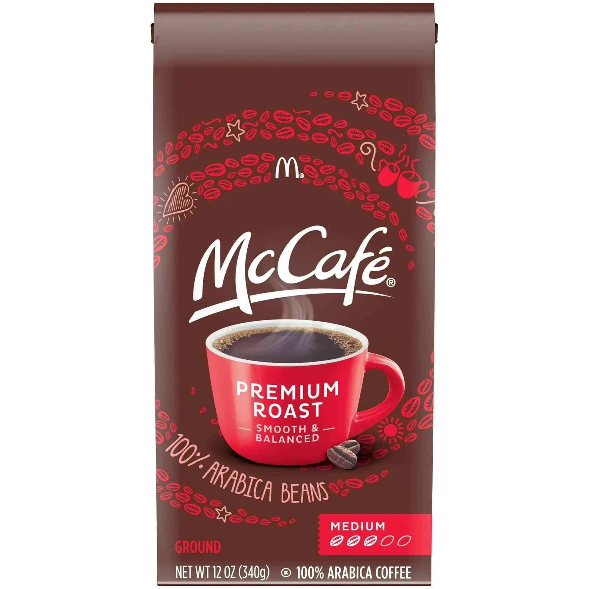 McCafe Premium Roast, Medium Roast, Ground Coffee, 12 oz