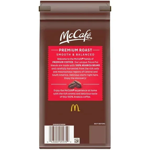 McCafe Premium Roast, Medium Roast, Ground Coffee, 12 oz - Image 5