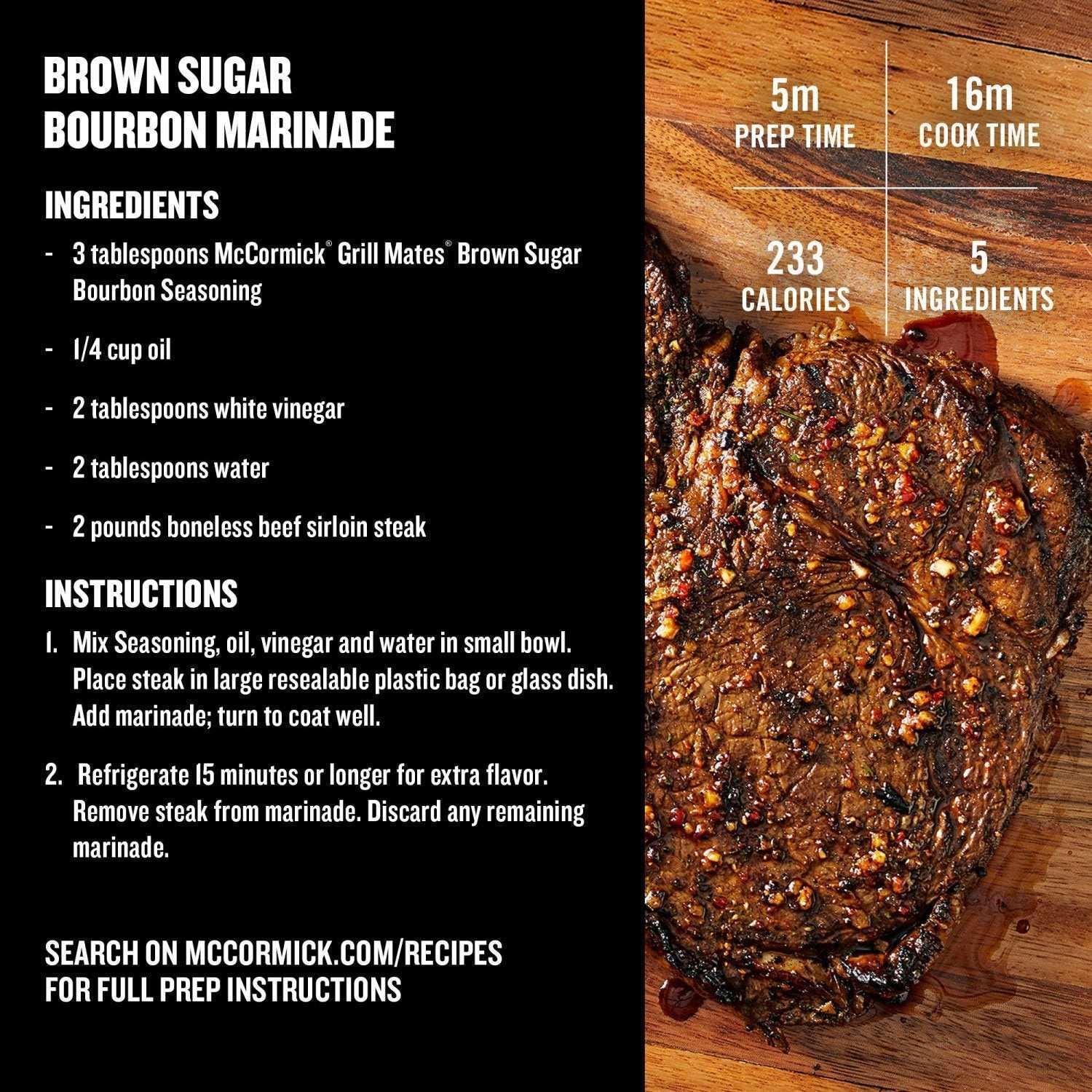 McCormick Grill Mates Brown Sugar Bourbon Seasoning 9.5 oz. - Image 3