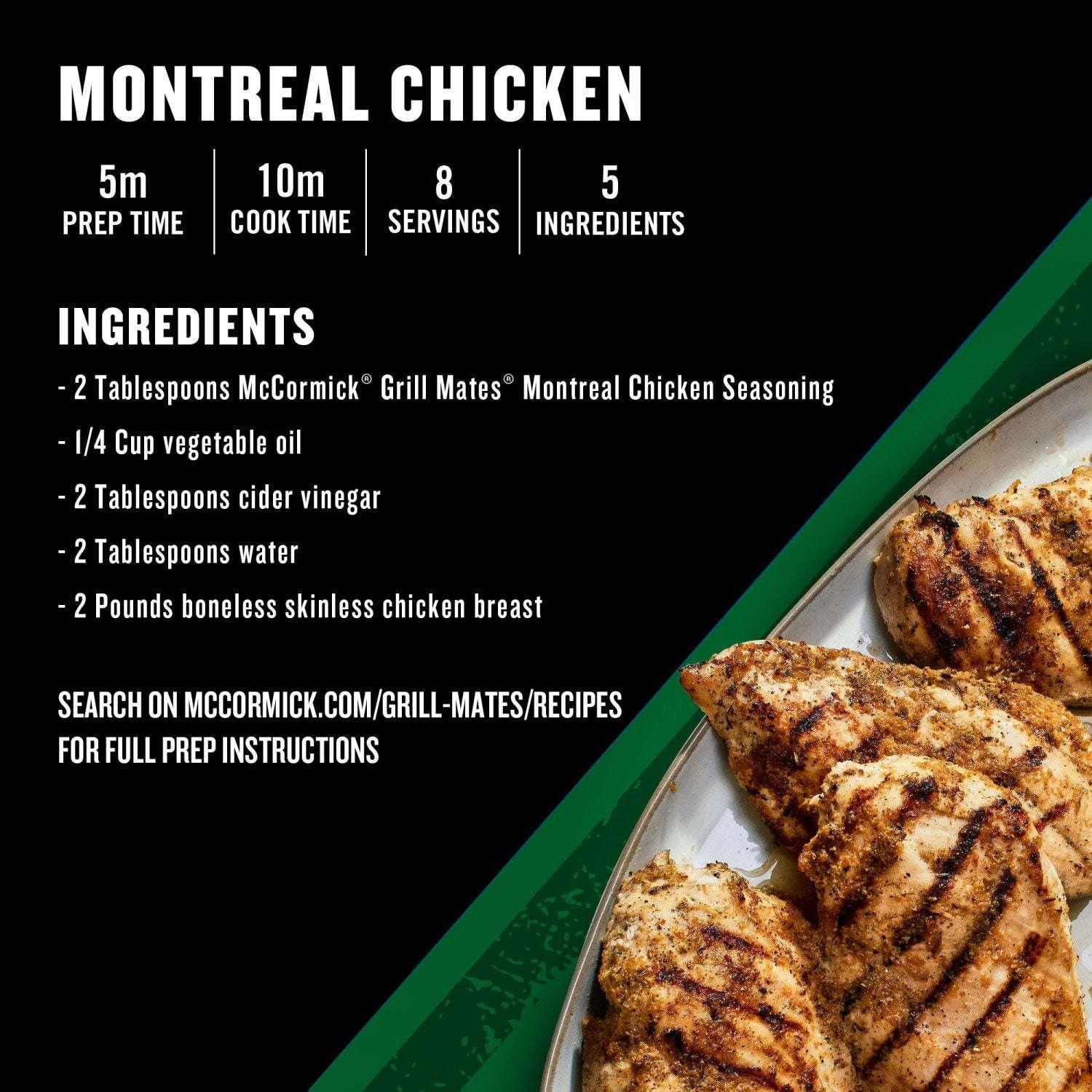 McCormick Grill Mates Montreal Chicken Seasoning, 10.87 oz. - Image 7