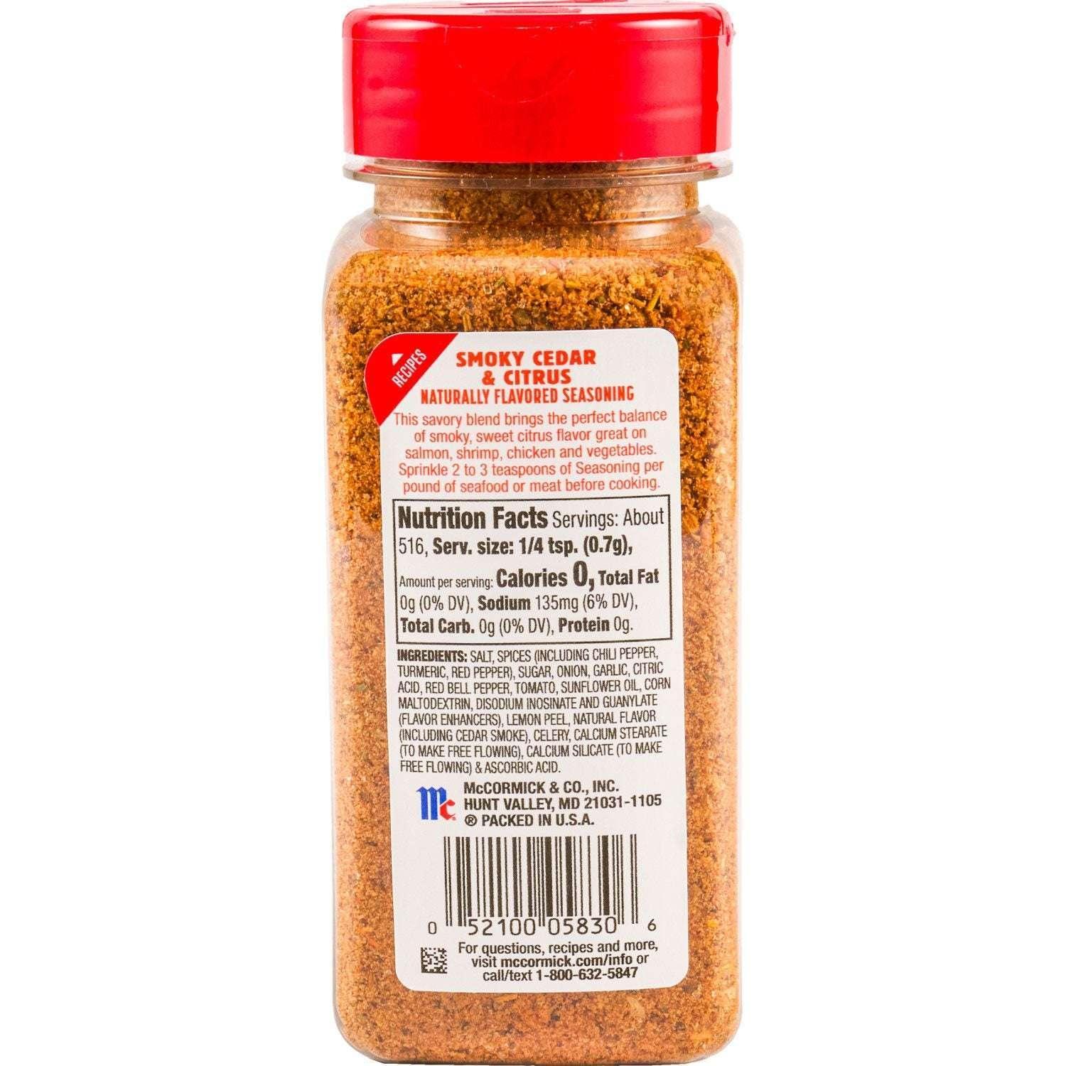 McCormick Smoky Cedar and Citrus Seasoning, 12.75 oz. - Image 5