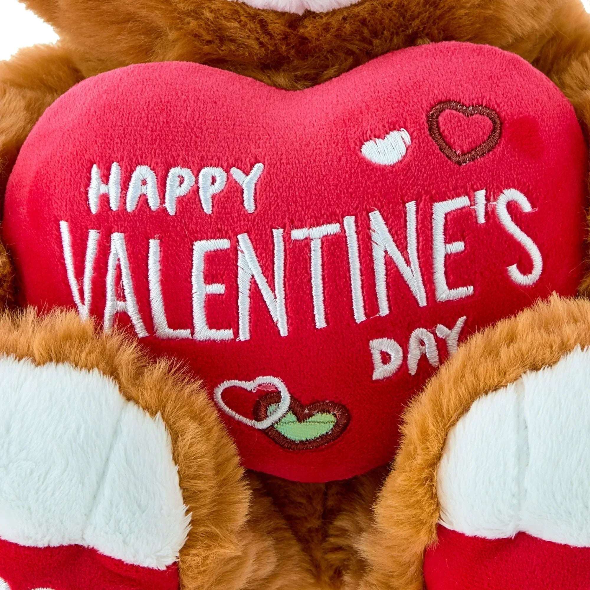 Medium Sweetheart Happy Valentine's Day Teddy Bear, Tan, 10", Valentine's Day by Way To Celebrate - Image 5