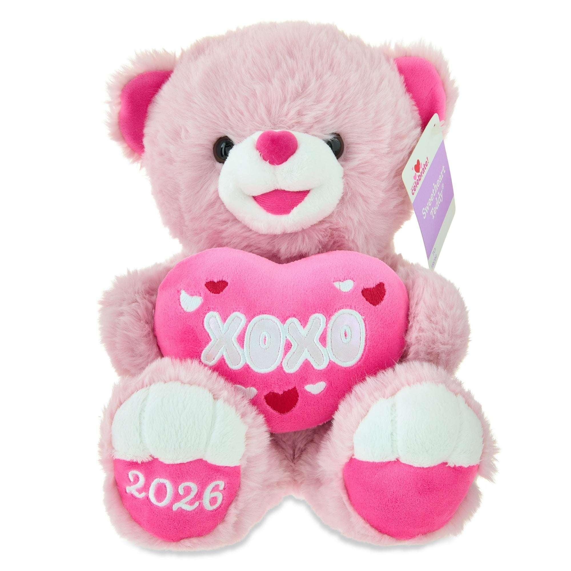 Medium Sweetheart XOXO Teddy Bear Plush, Pink, 10", Valentine's Day by Way To Celebrate - Image 3