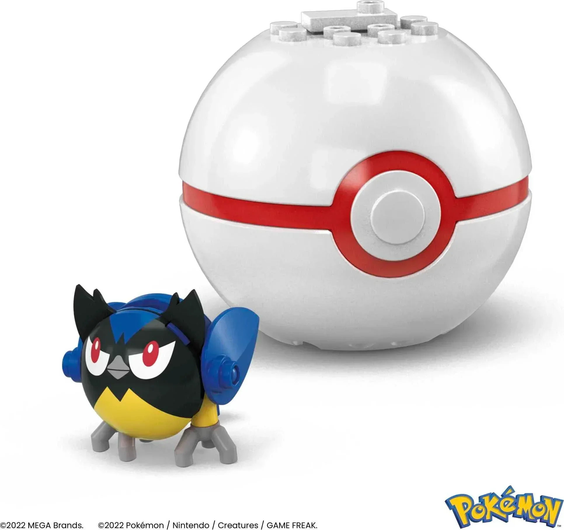 MEGA Pokemon Building Toy Kit Rookidee (15 Pieces) with 1 Action Figure and Ball for Kids - Image 4