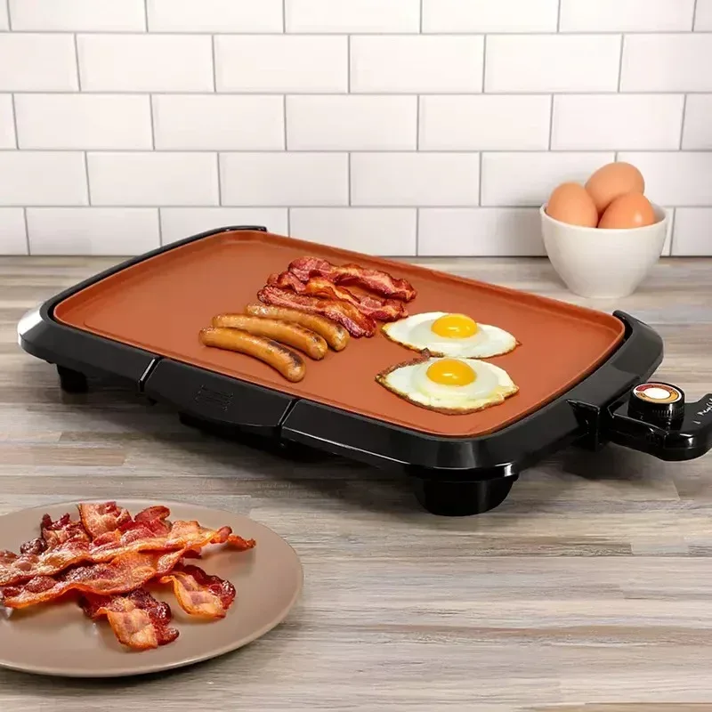 MegaChef 16" Electric Grill with Copper Coating - Image 3
