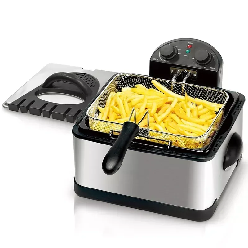 MegaChef 4.23-Qt. Stainless Steel Electric Deep Fryer - Image 7