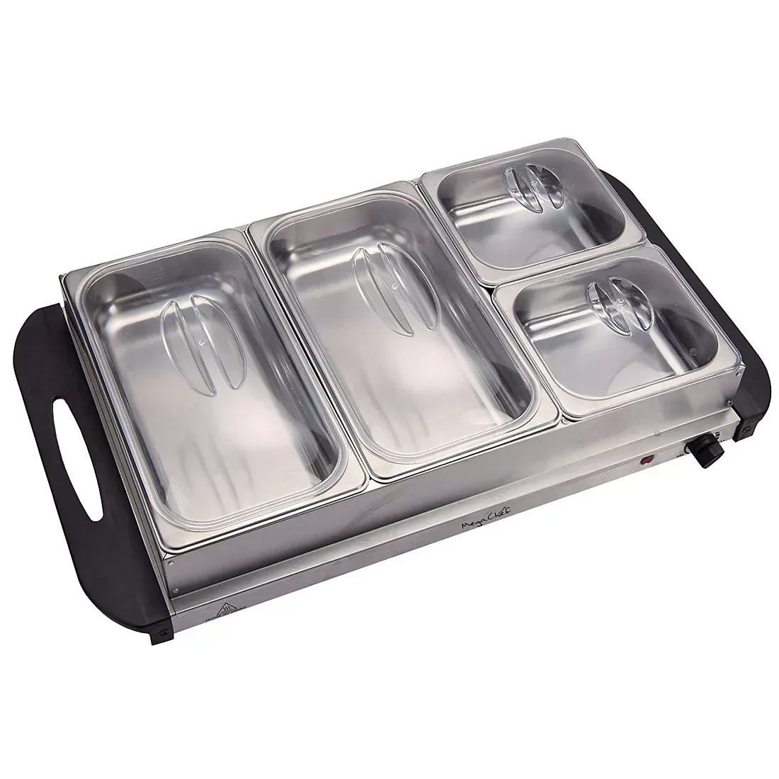 MegaChef Buffet Server & Food Warmer with Removable Sectional Trays - Image 2