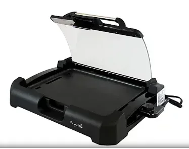 MegaChef Reversible Indoor Grill and Griddle with Removable Glass Lid