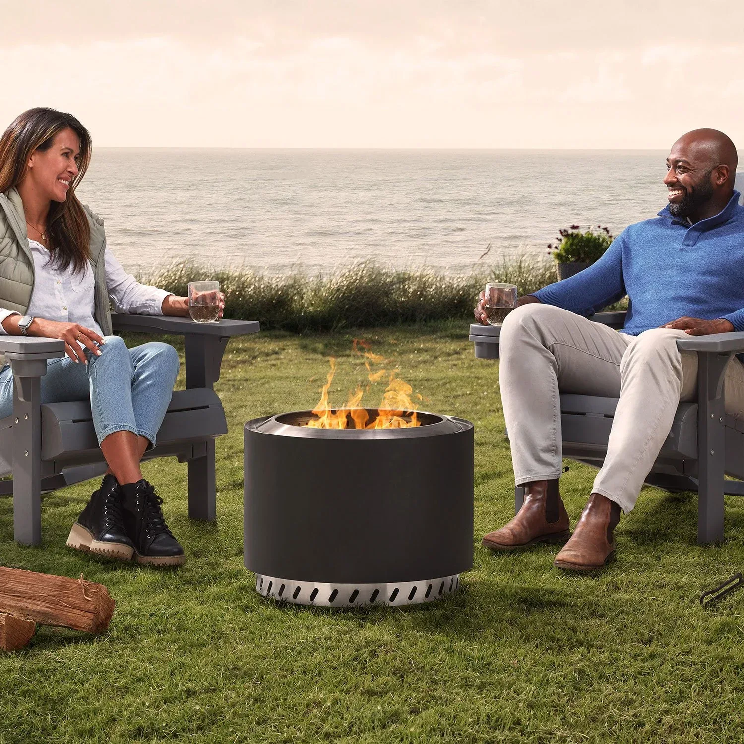 Member’s Mark 22" Smokeless Wood Fire Pit with All-Weather Cover - Image 8
