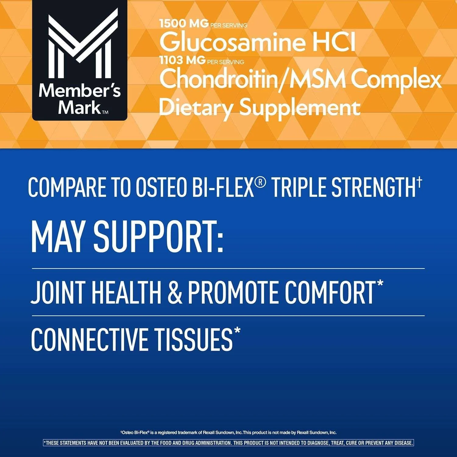 Member’s Mark Glucosamine HCl and Chondroitin/MSM Complex Tablets, 220 ct. - Image 4