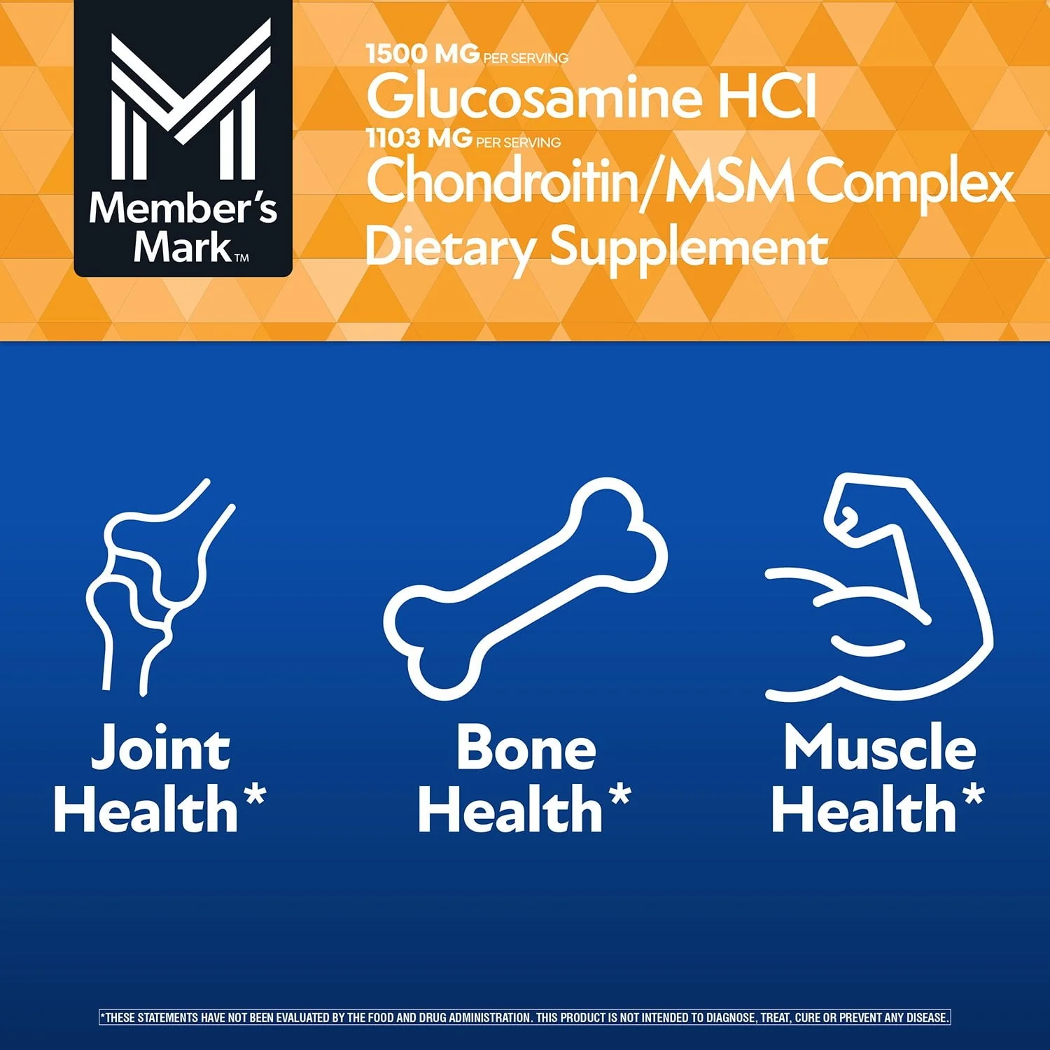 Member’s Mark Glucosamine HCl and Chondroitin/MSM Complex Tablets, 220 ct. - Image 5