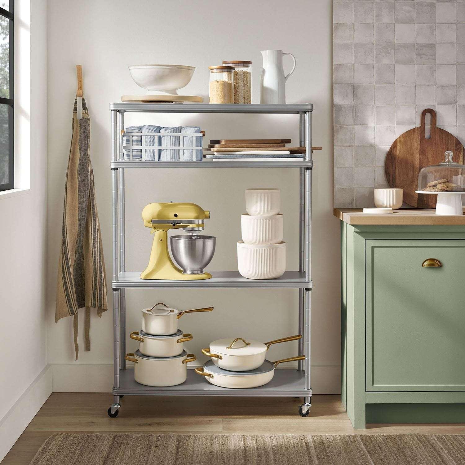 Member’s Mark Home 4-Tier Steel Shelving with Shelf Liners, 36" W x 14" D x 56.5" H - Image 9
