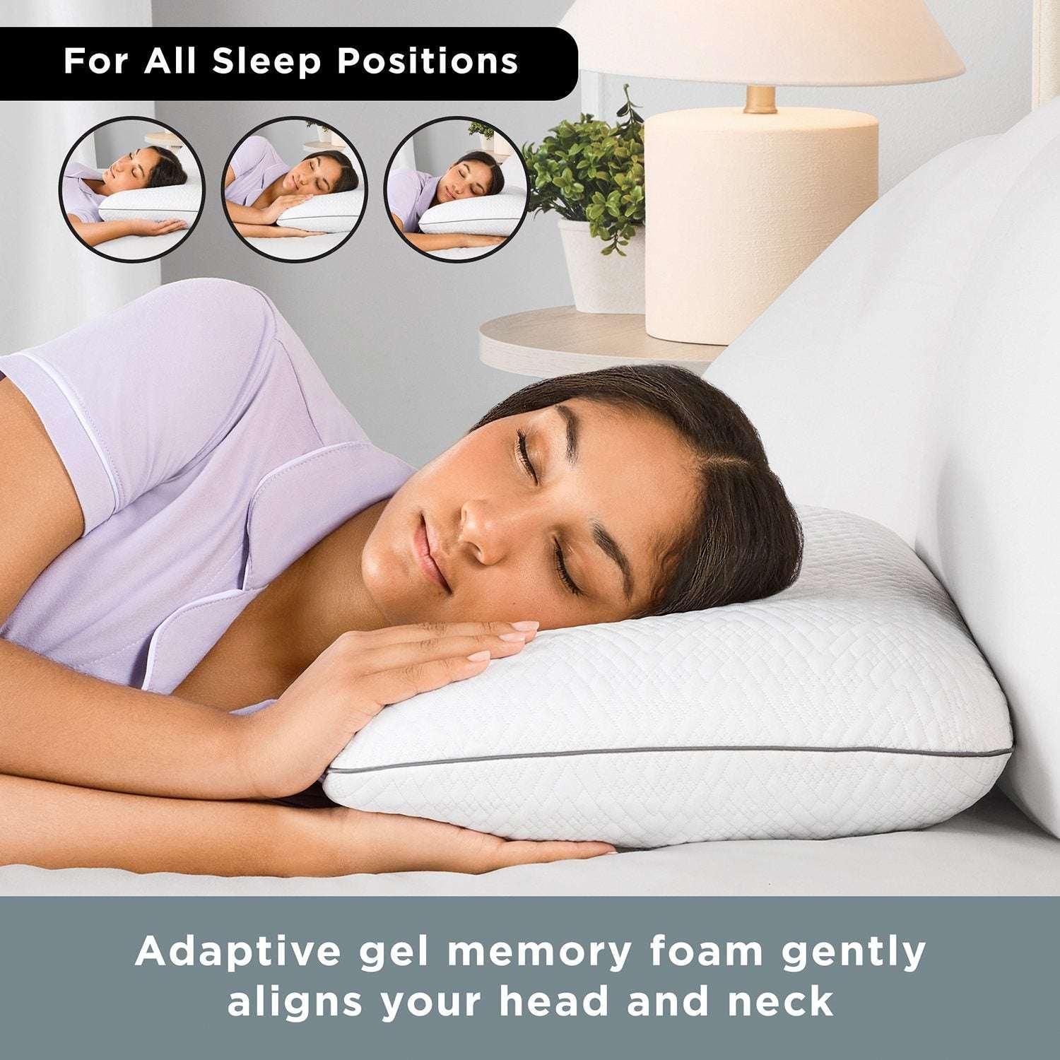 Member’s Mark Hotel Premier Collection Premium Cooling Gel Memory Foam Pillow, Assorted Sizes - Image 5
