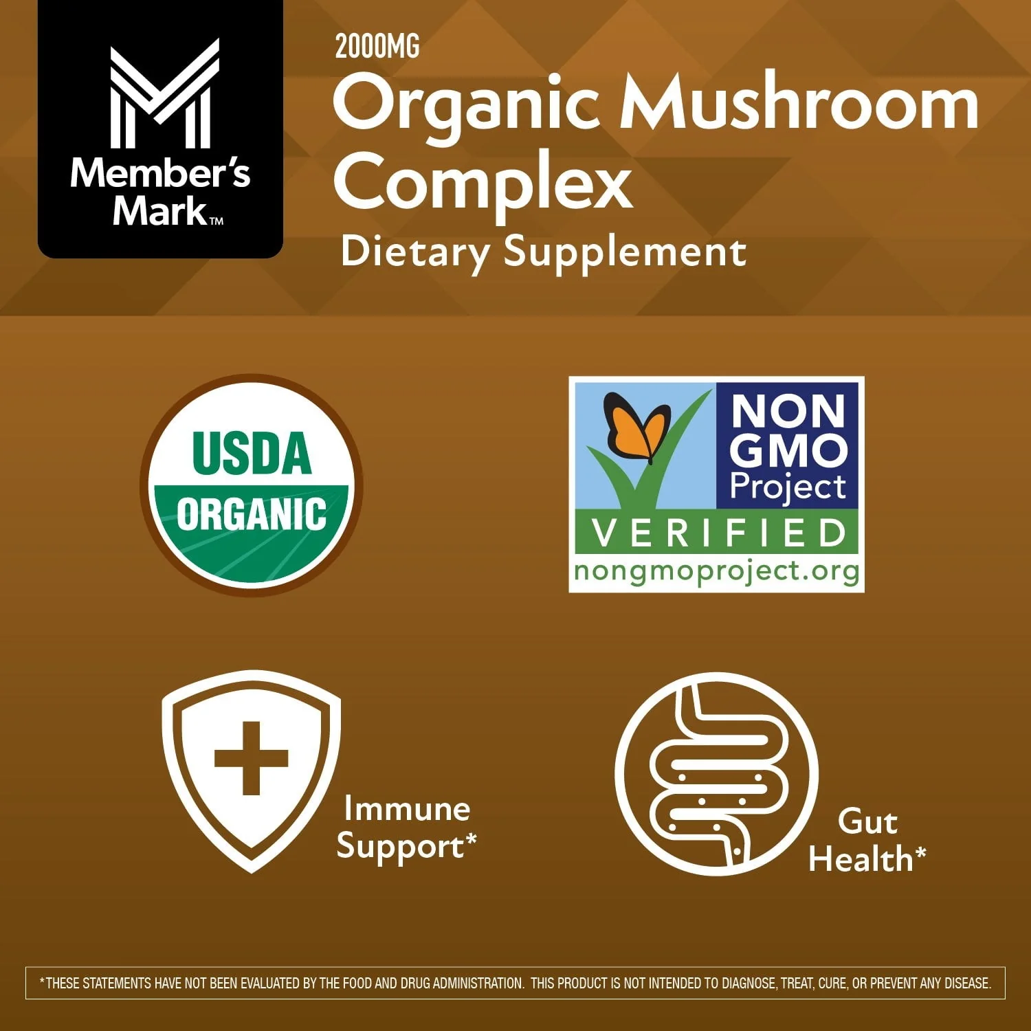 Member’s Mark Organic Mushroom Complex Capsules, 240 ct. - Image 4