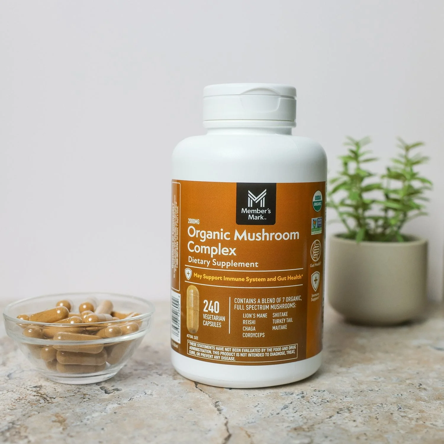Member’s Mark Organic Mushroom Complex Capsules, 240 ct. - Image 5