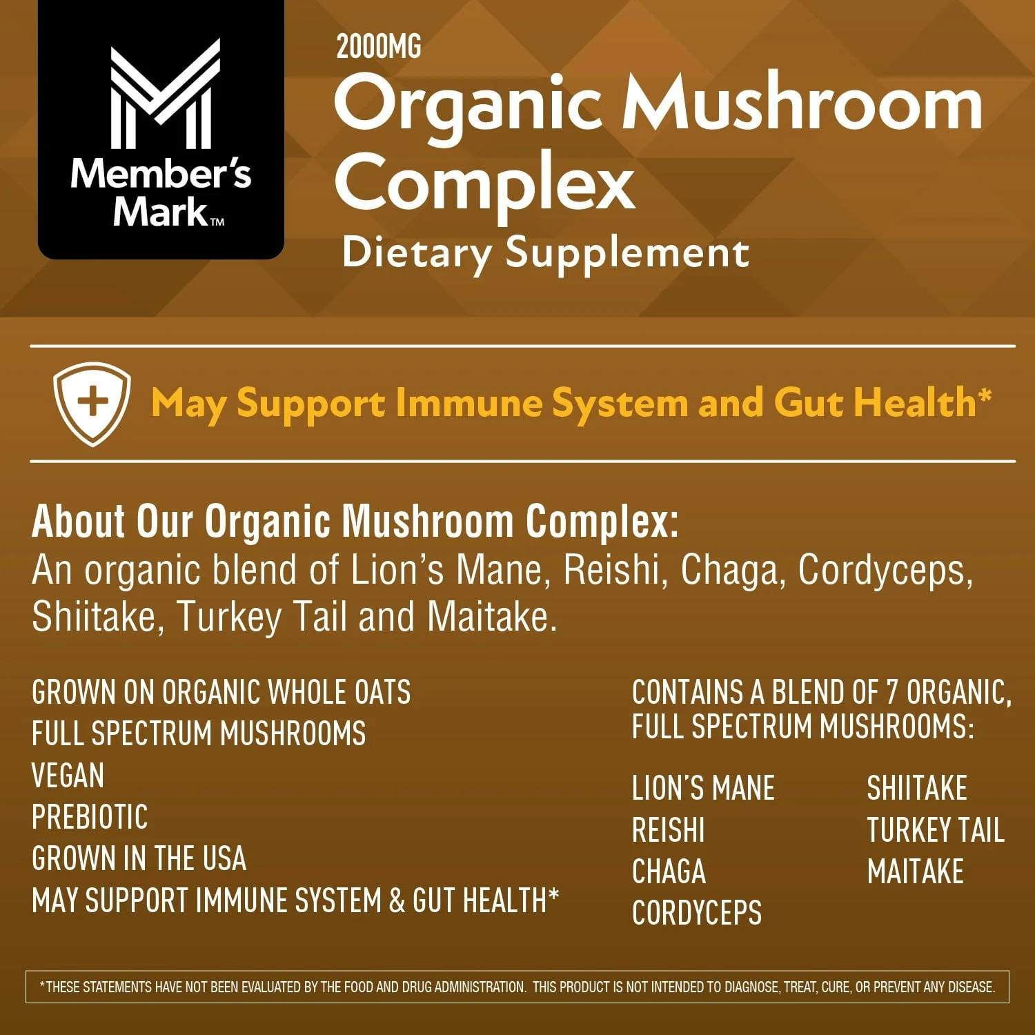 Member’s Mark Organic Mushroom Complex Capsules, 240 ct. - Image 6