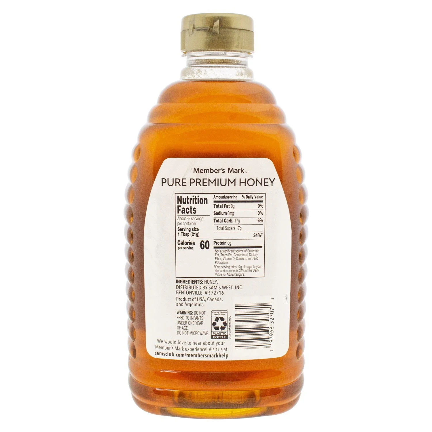 Member’s Mark Wildflower Pure Premium Honey, 48 oz. - Image 4
