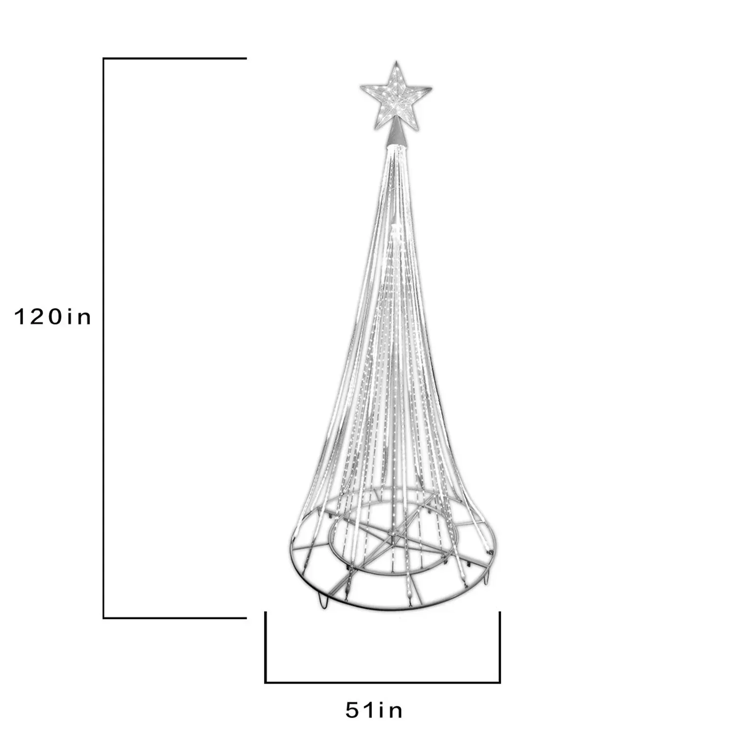 Member's Mark 10' Pre-Lit Shooting Star Tree - Image 5